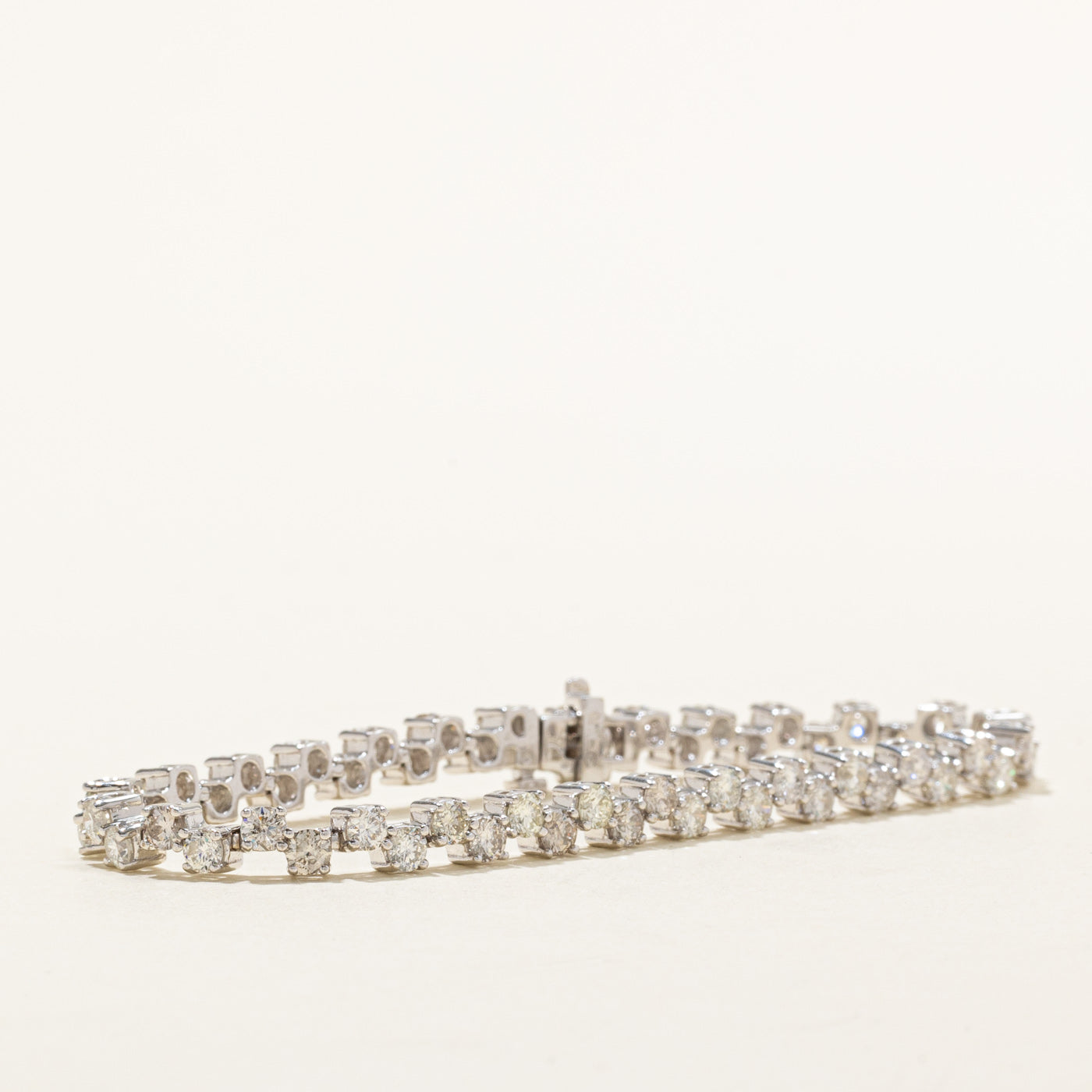 18k White Gold Diamond Tennis Bracelet | 6.00ctw | 7"