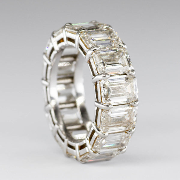 'Brinkhaus' GIA Certified Emerald Cut Diamond Eternity Band | 14.46 ctw IF-VS1 F-G | SZ 6.25