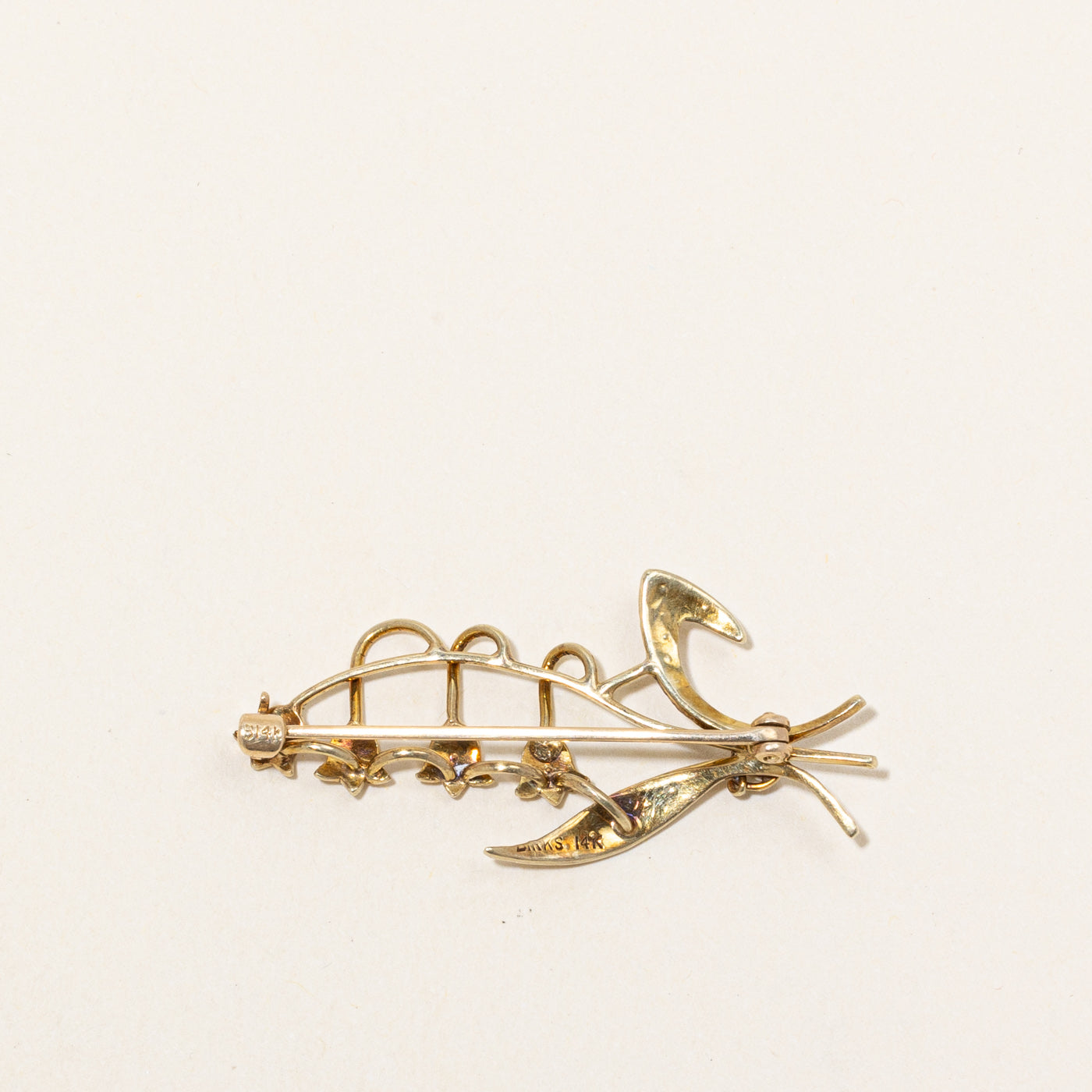 Vintage 'BIRKS' Pearl Brooch
