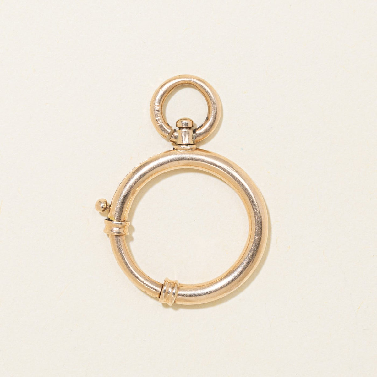 Antique Oversize Spring Clasp 12k