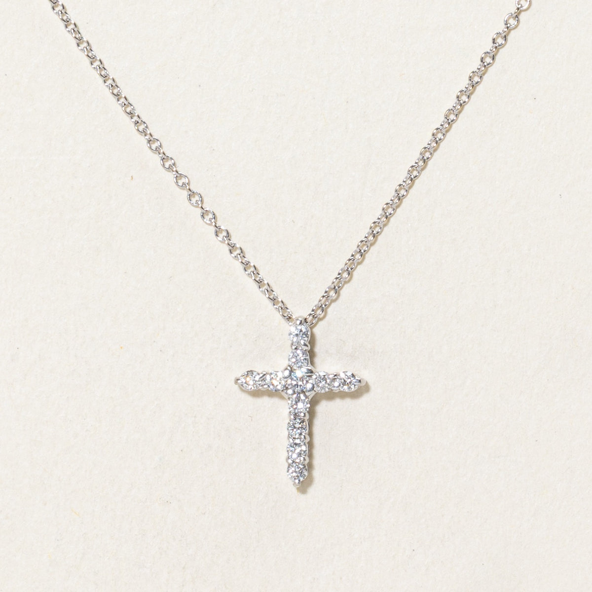 'Effy' Accent Diamond Cross Pendant Necklace | 18"