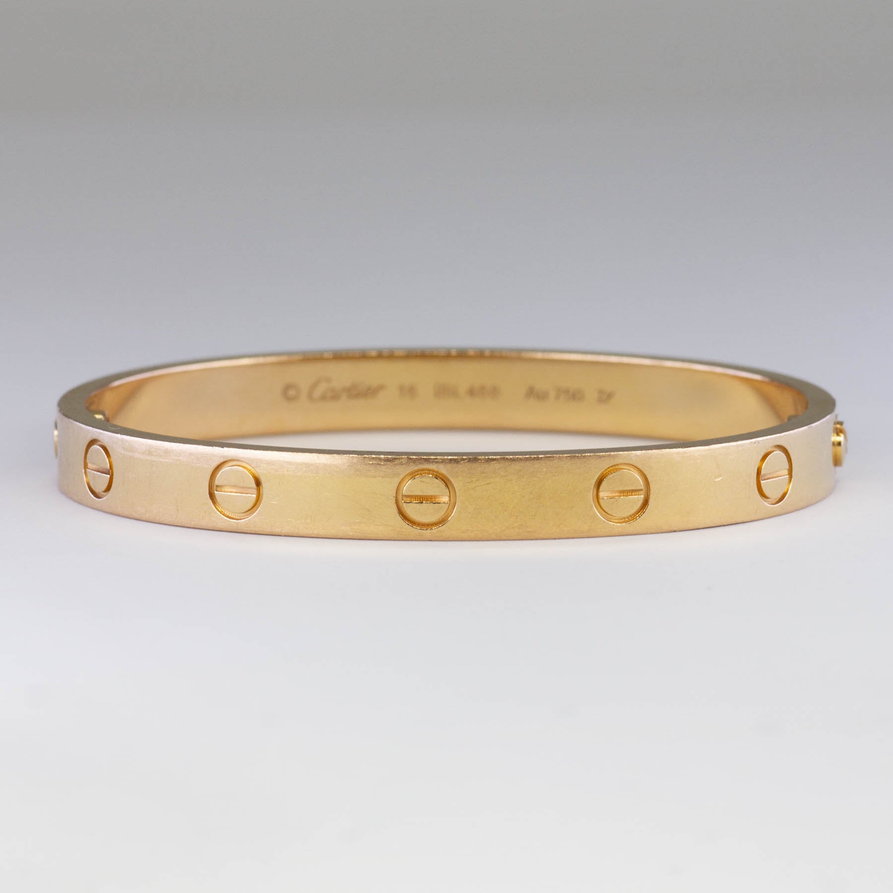 'Cartier' Love Bracelet in Yellow Gold | Cartier Sz 16 - 100 Ways