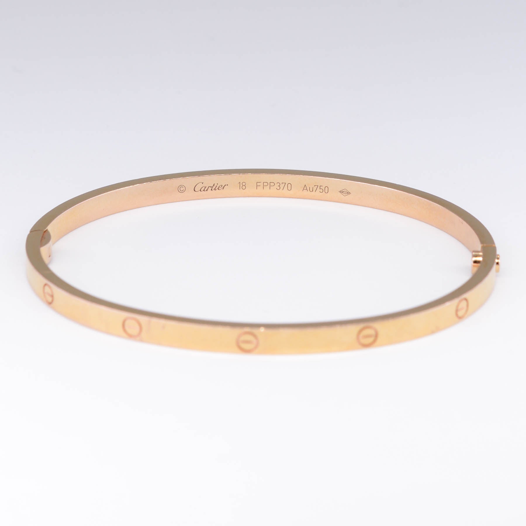 'Cartier' Love Bracelet in Yellow Gold | Small Model | 18k | Size 18 - 100 Ways