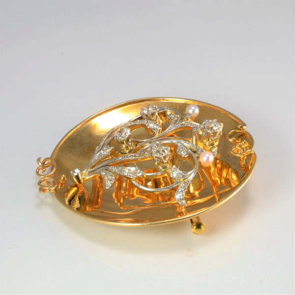 'Cavelti' Diamond & Gemstones Vintage Pendant | 0.90 ctw |