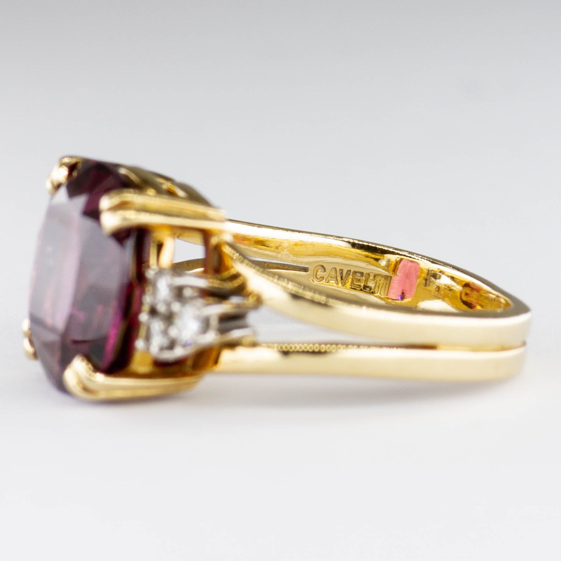 'Cavelti' Garnet and Diamond Ring | 6.15ct | 0.15ctw | SZ 5.75 - 100 Ways