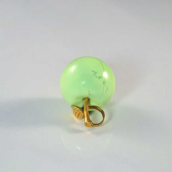 'Cavelti' Green Agate Apple Pendant |