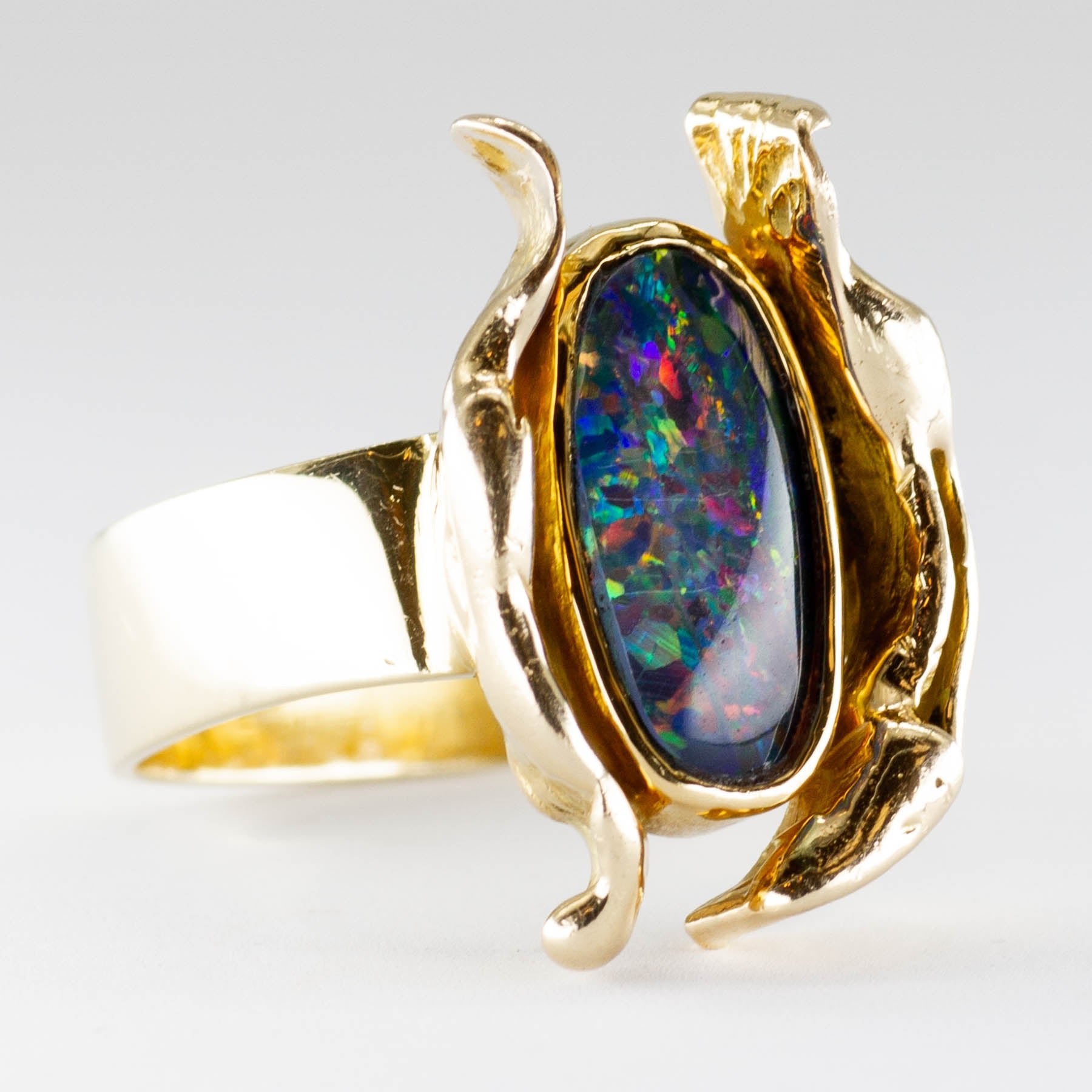 'Cavelti' Opal Triplet Ring | SZ 6.5 - 100 Ways