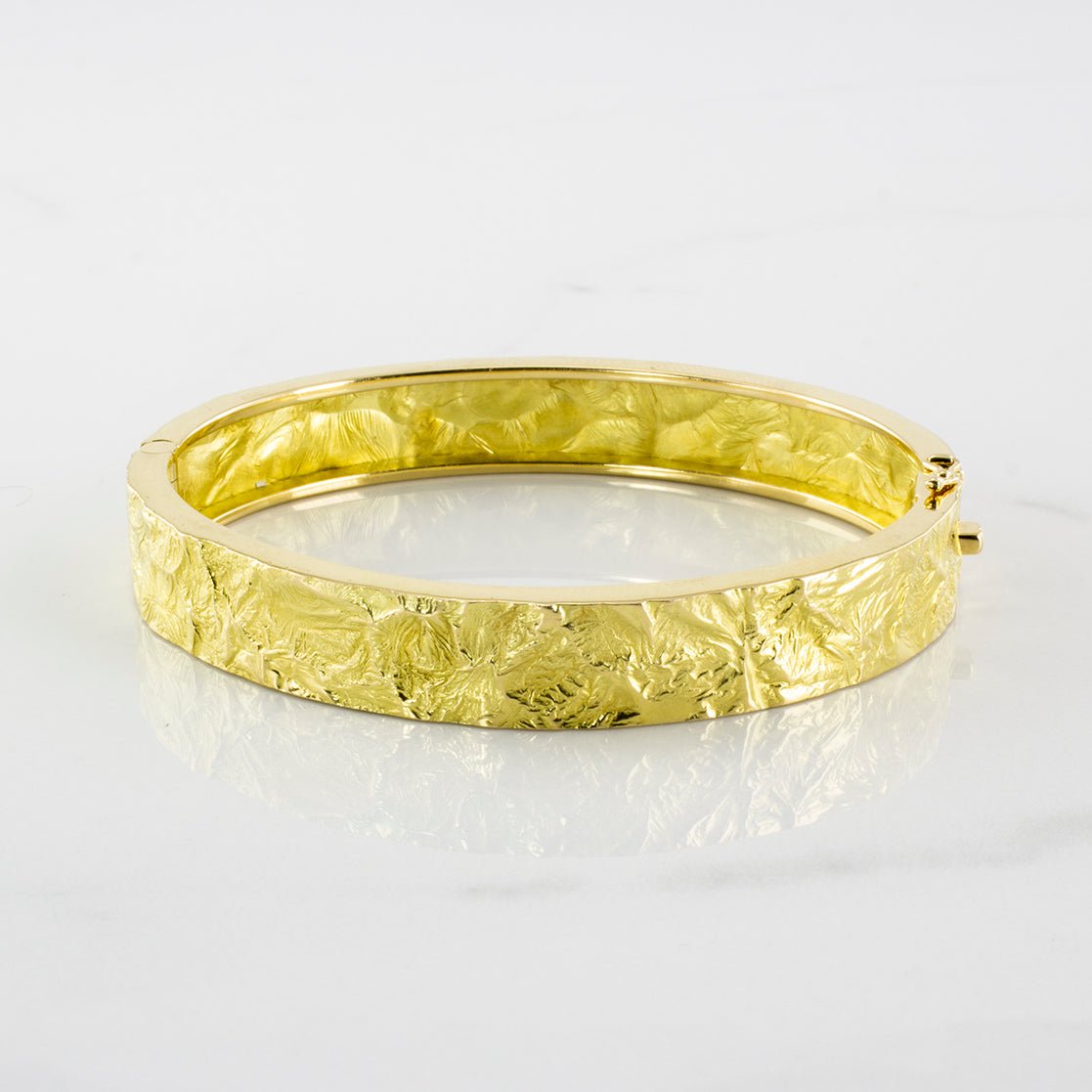 'Cavelti' Reticulated Hinged Bangle Bracelet | SZ 7.5" | - 100 Ways