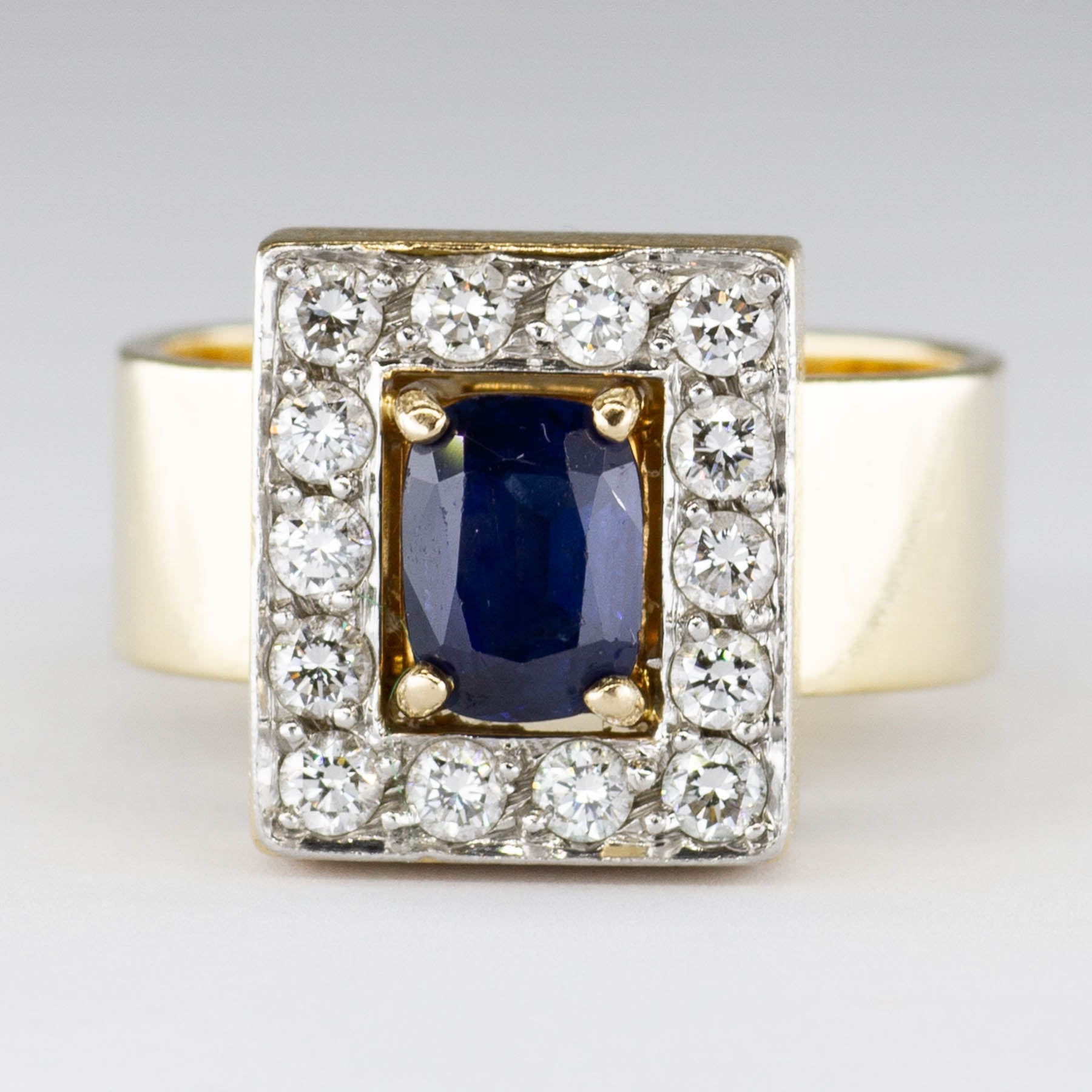 'Cavelti' Sapphire and Diamond Ring | 0.20ctw | SZ 6.25 - 100 Ways