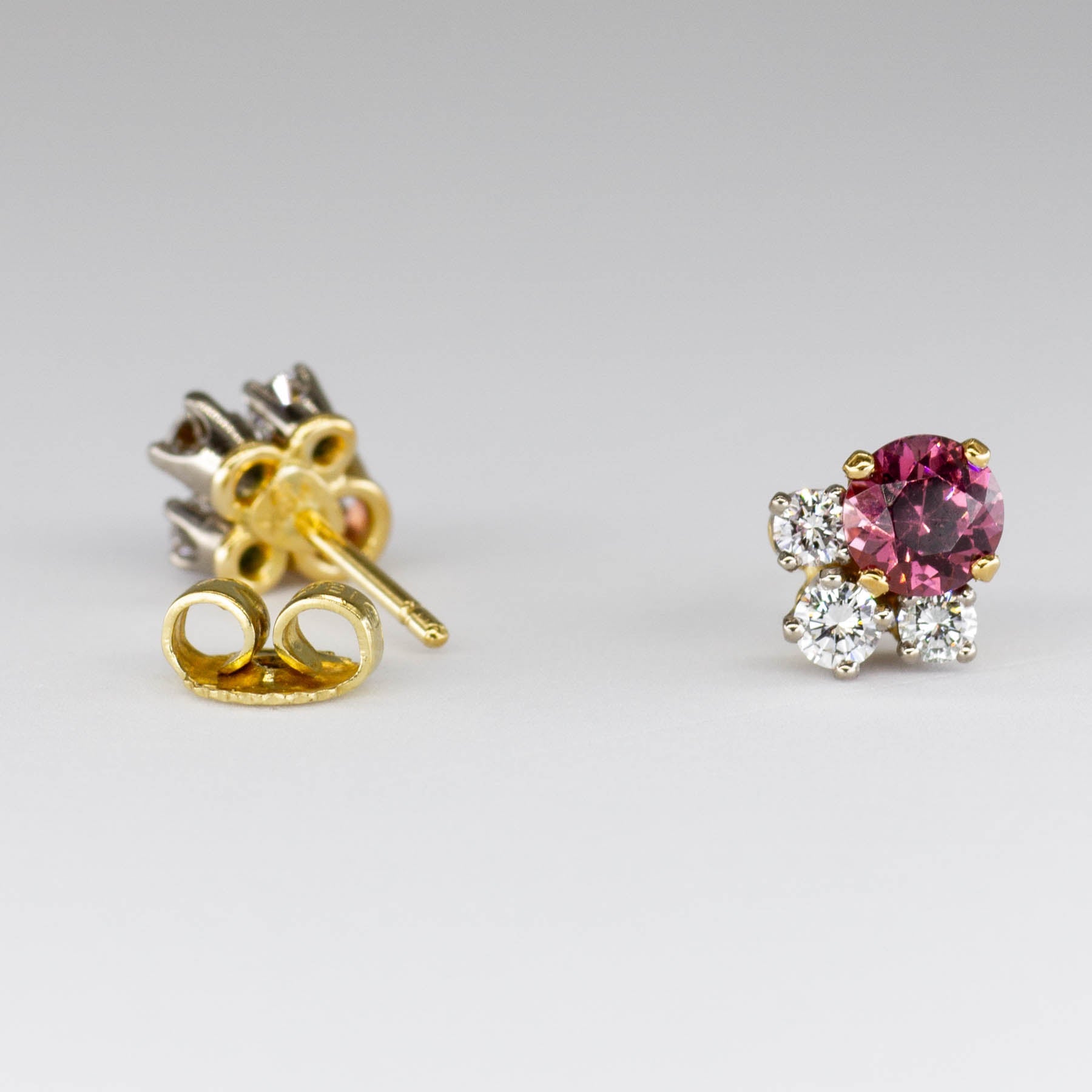 'Cavelti' Tourmaline and Diamond Earrings |1.0ctw|0.4 ctw| - 100 Ways