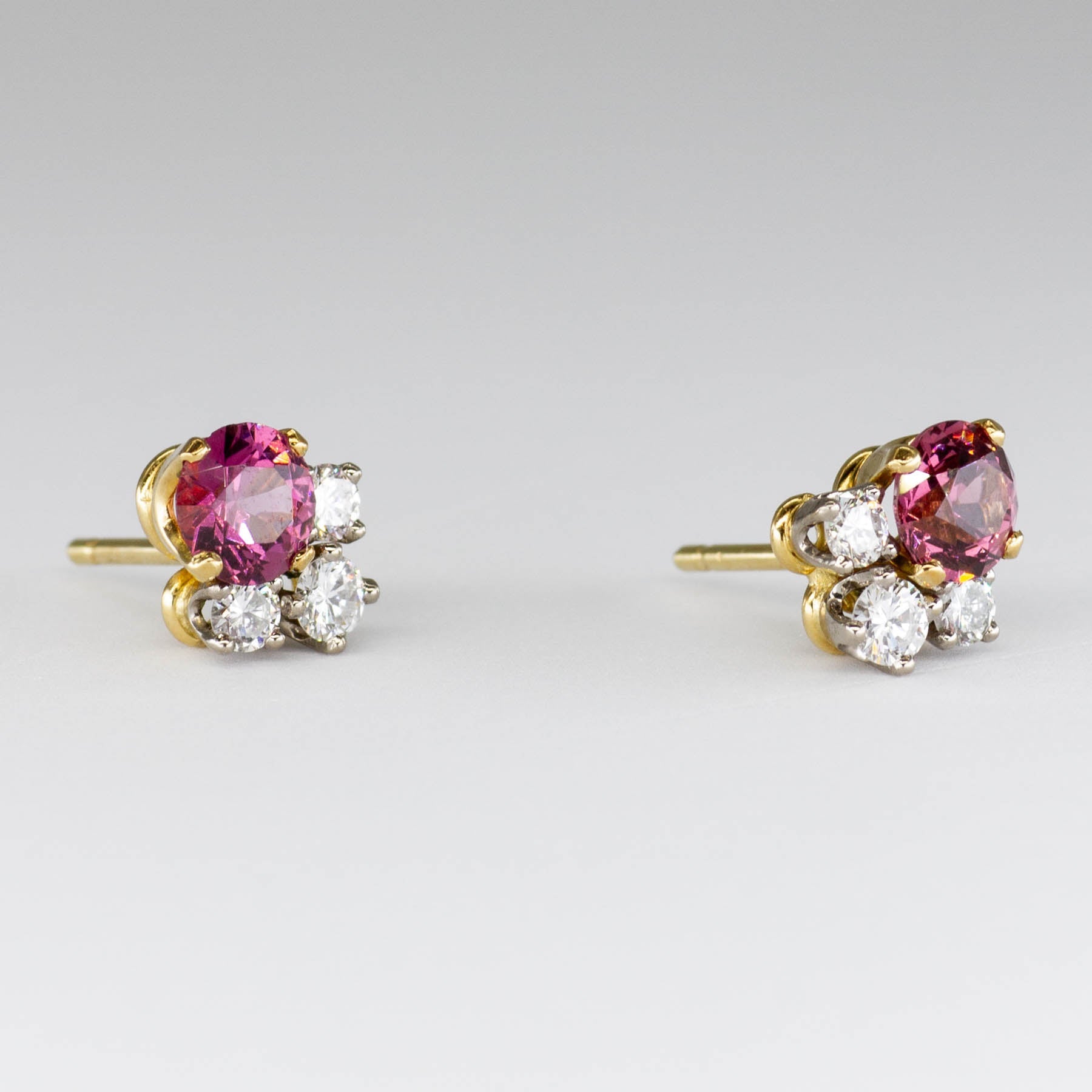 'Cavelti' Tourmaline and Diamond Earrings |1.0ctw|0.4 ctw| - 100 Ways