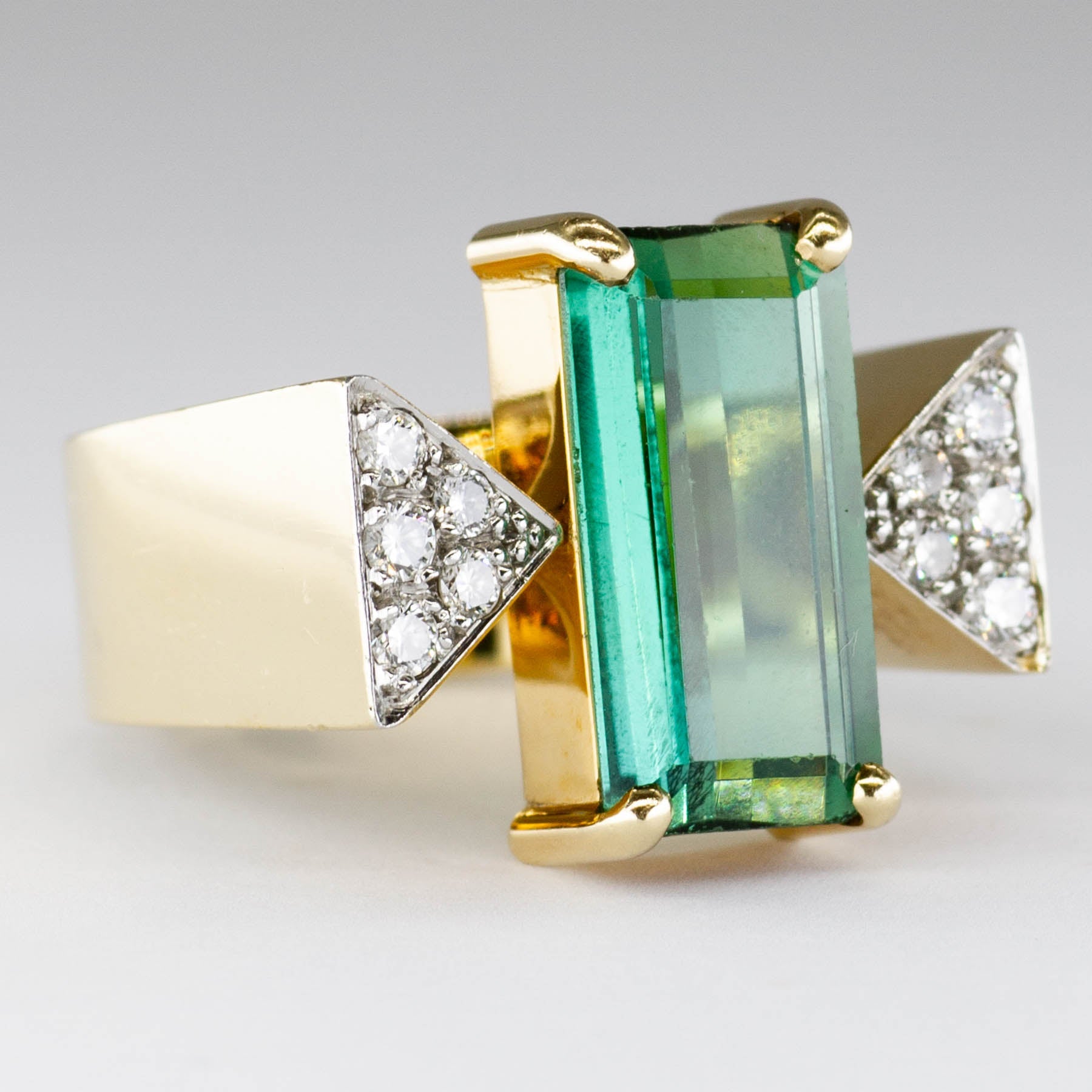'Cavelti' Tourmaline and Diamond Ring | 3.50ct | SZ 7 - 100 Ways