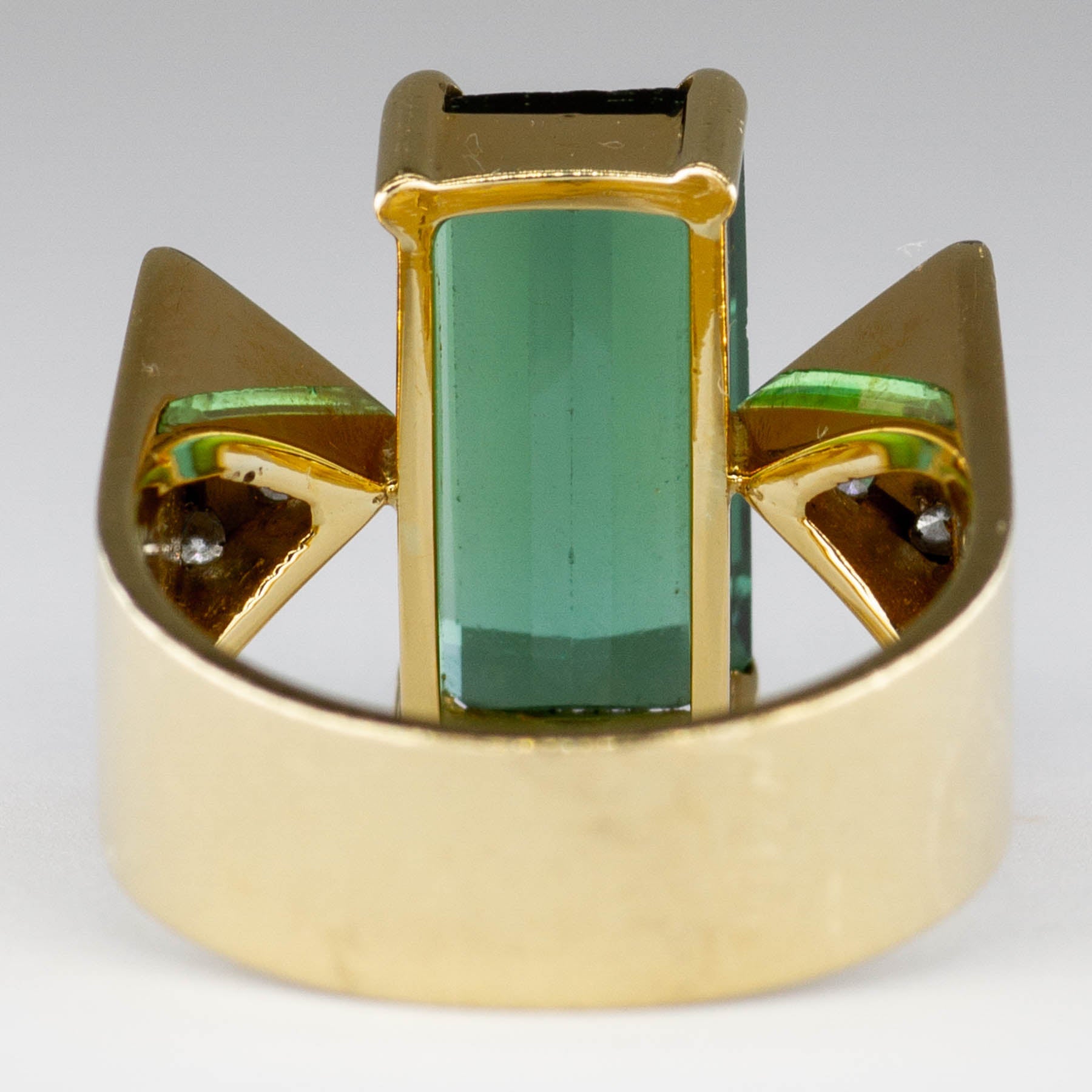 'Cavelti' Tourmaline and Diamond Ring | 3.50ct | SZ 7 - 100 Ways