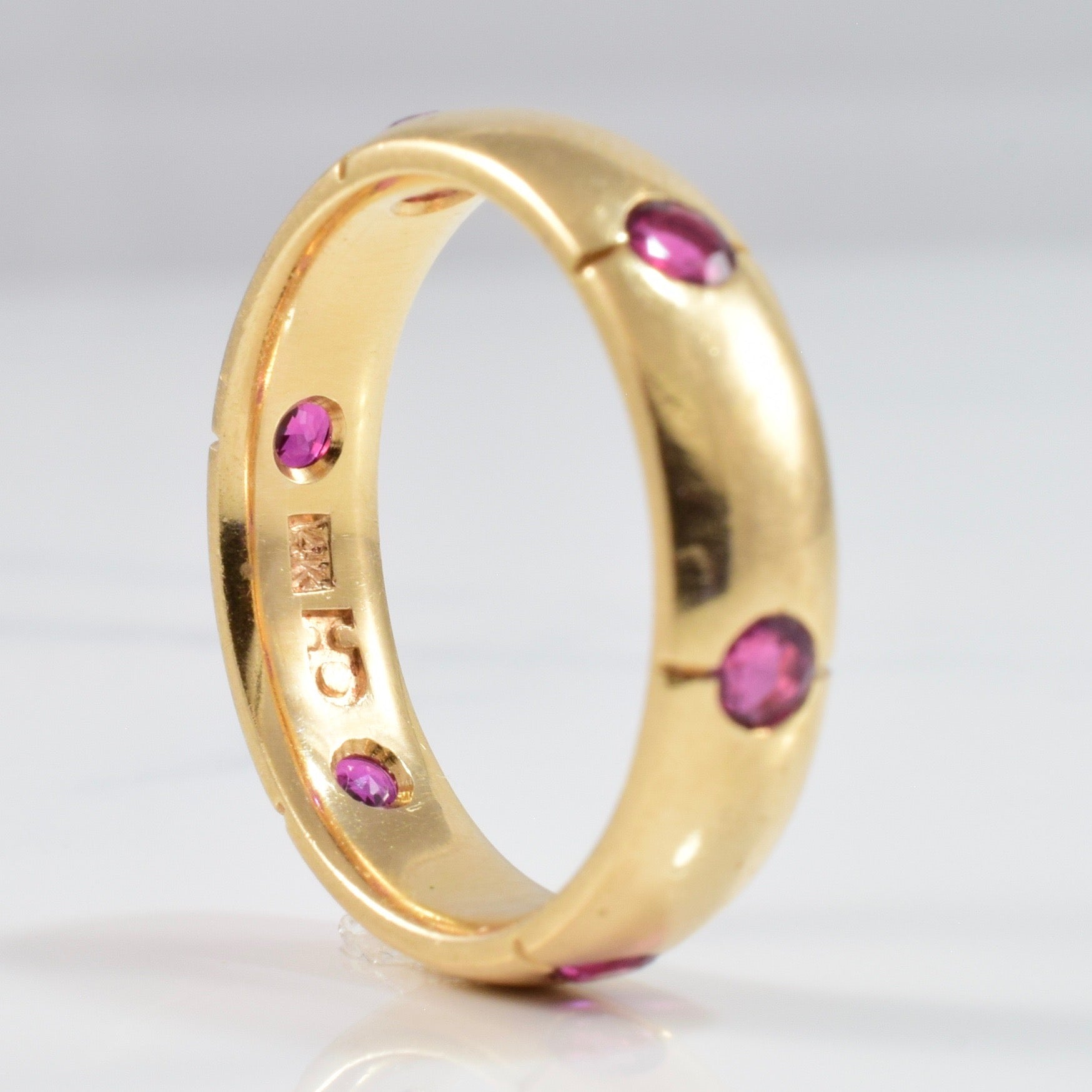 'Chanel' Vintage Gypsy Set Ruby Ring | SZ 6.75 | - 100 Ways