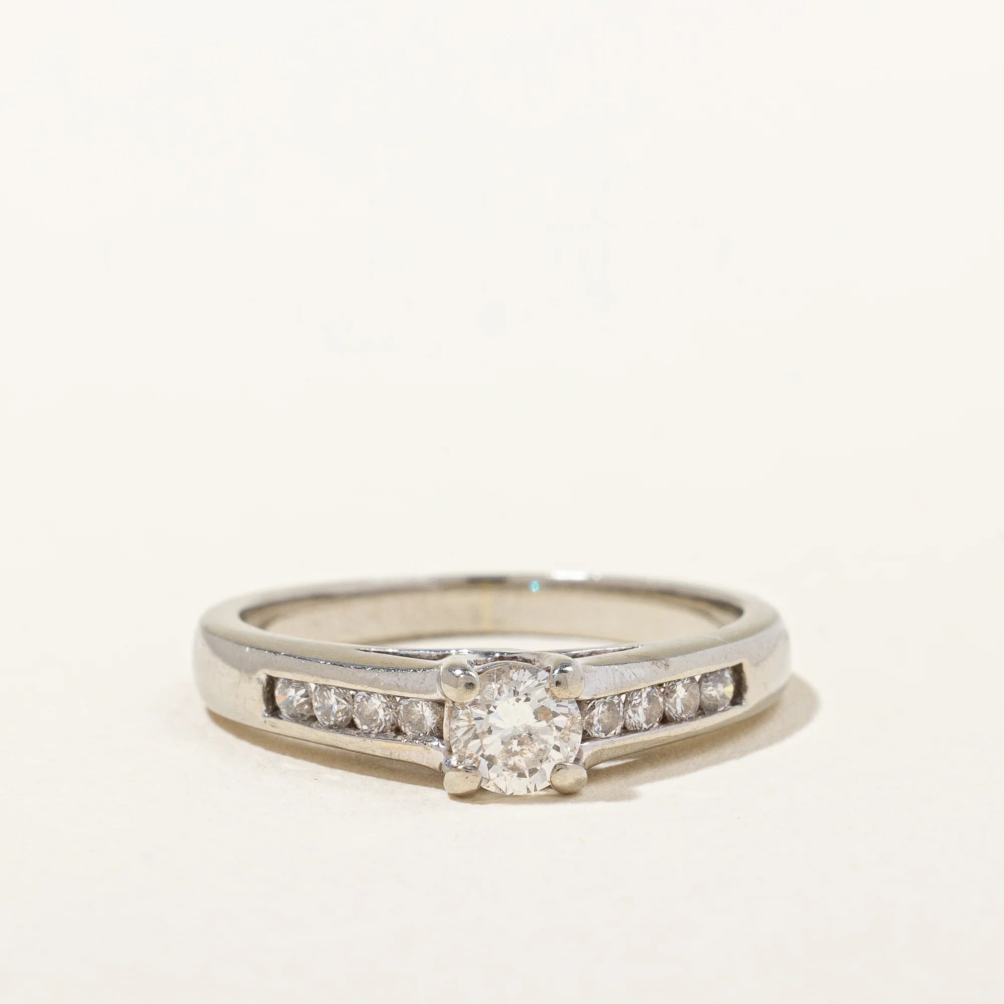 classic diamond channel set engagement ring from 100 ways sustainable collection of proposal rings