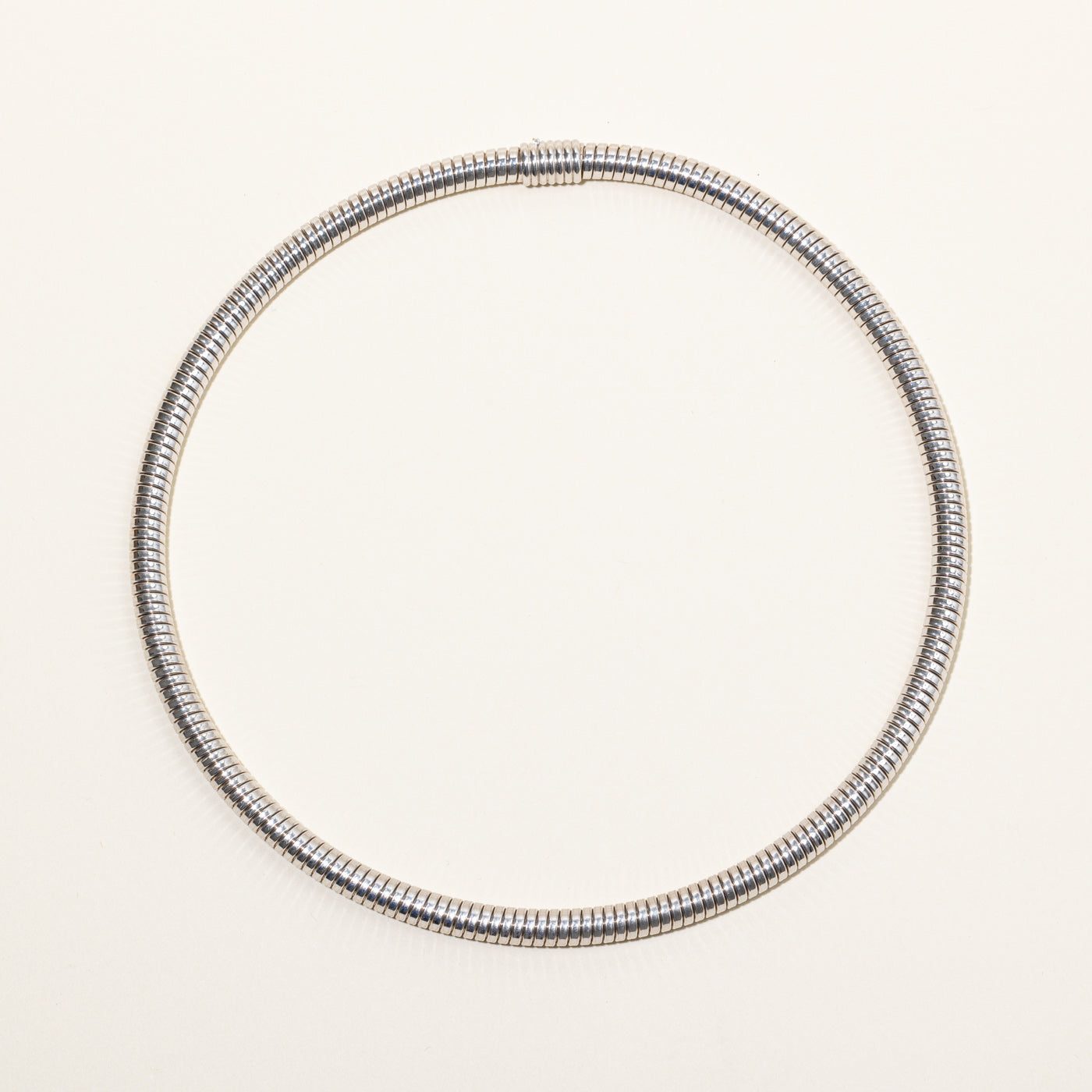 'Chopard' Tubogas 18k White Gold Necklace | 19" |