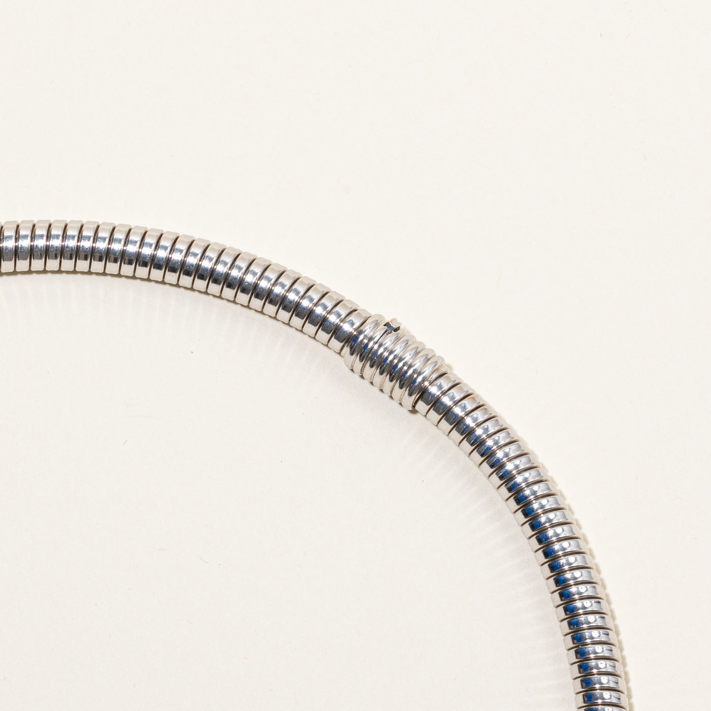 'Chopard' Tubogas 18k White Gold Necklace | 19" |