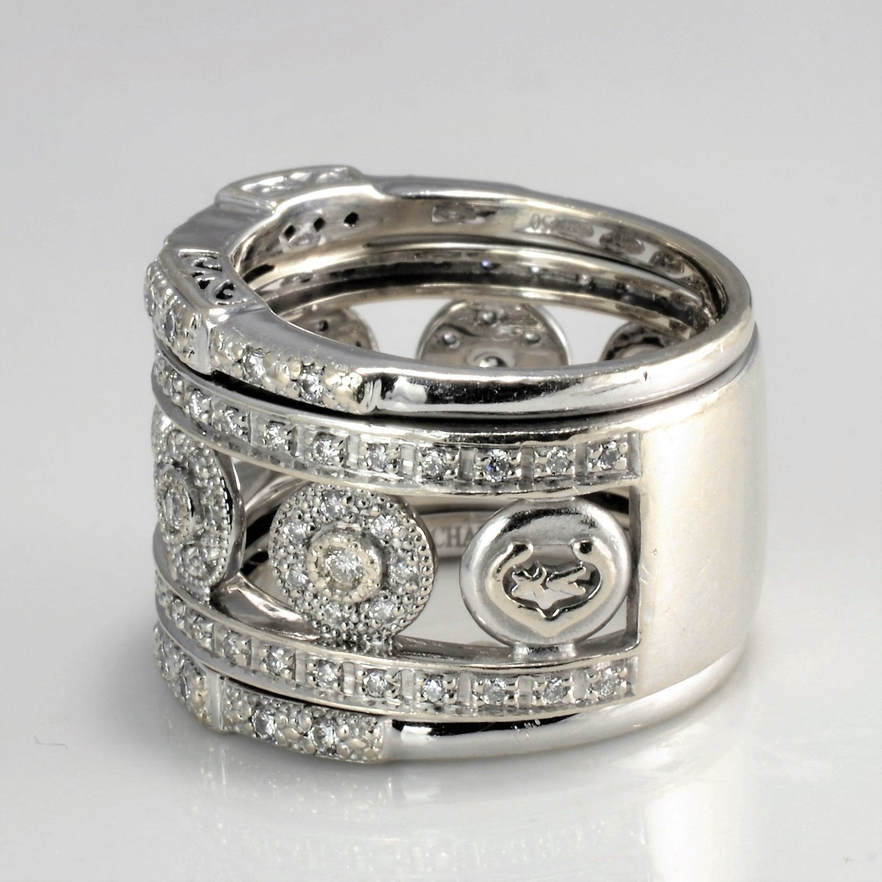 'Charriol' Diamond Wide Ring | 0.70 ctw, SZ 7 | - 100 Ways
