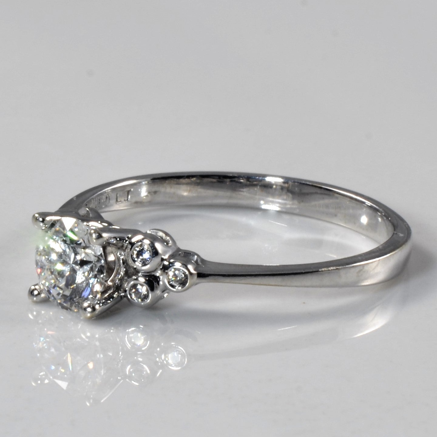 'Chow Tai Fook' Cluster Diamond Engagement Ring | 0.55ctw | SZ 7.75 | - 100 Ways