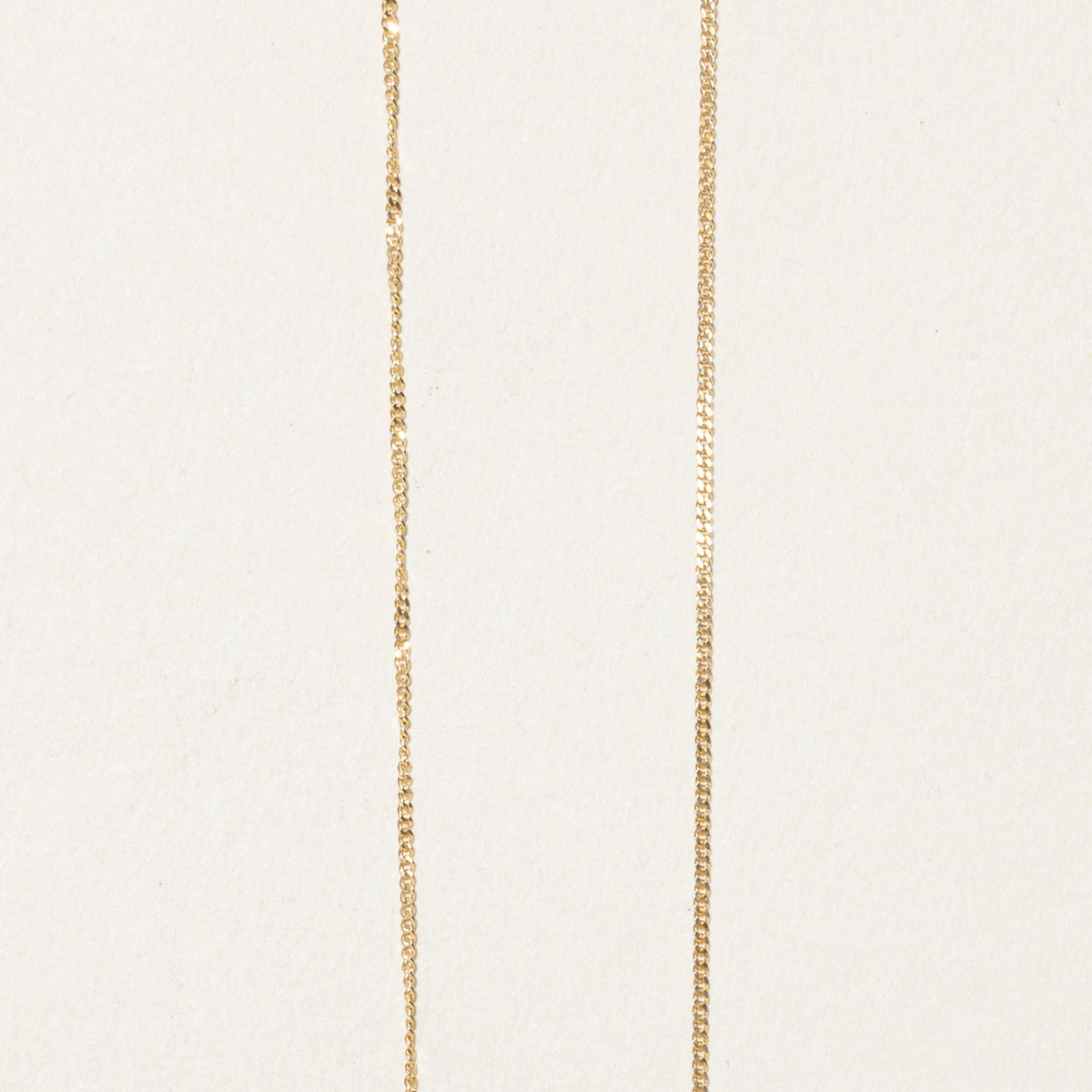 14k Yellow Gold Curb Link Chain | .85mm | 18"