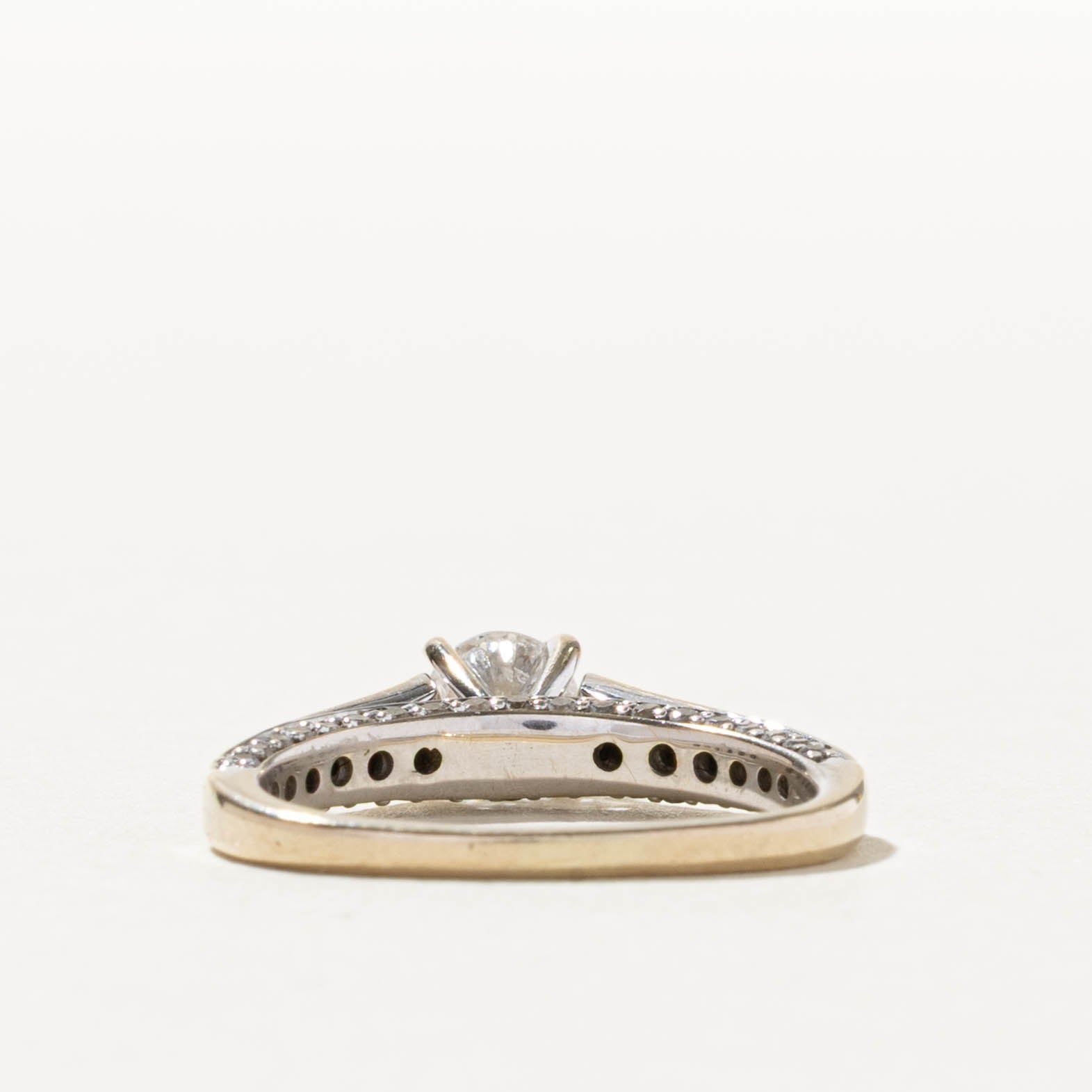 18k Solitaire Diamond Engagement Ring | 0.51ct SI2 G-H, 0.64ctw | SZ 5.25