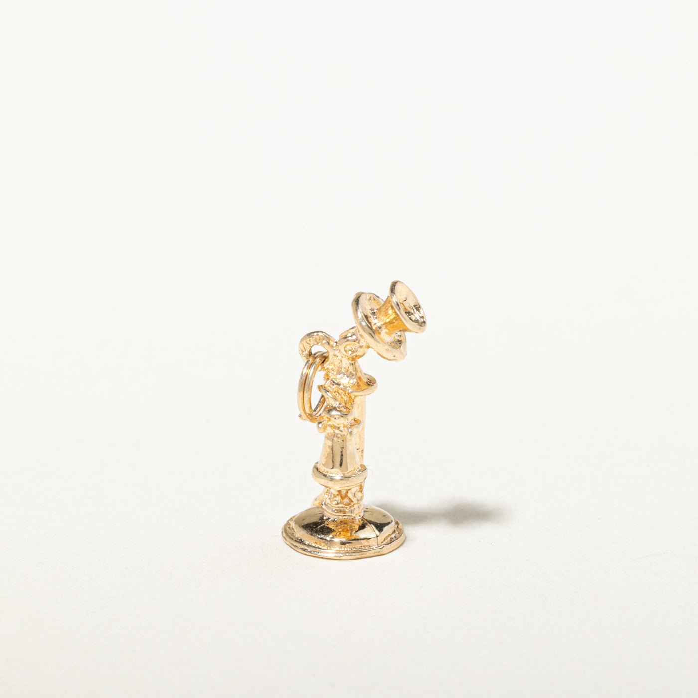 10k Yellow Gold Candlestick Telephone Charm