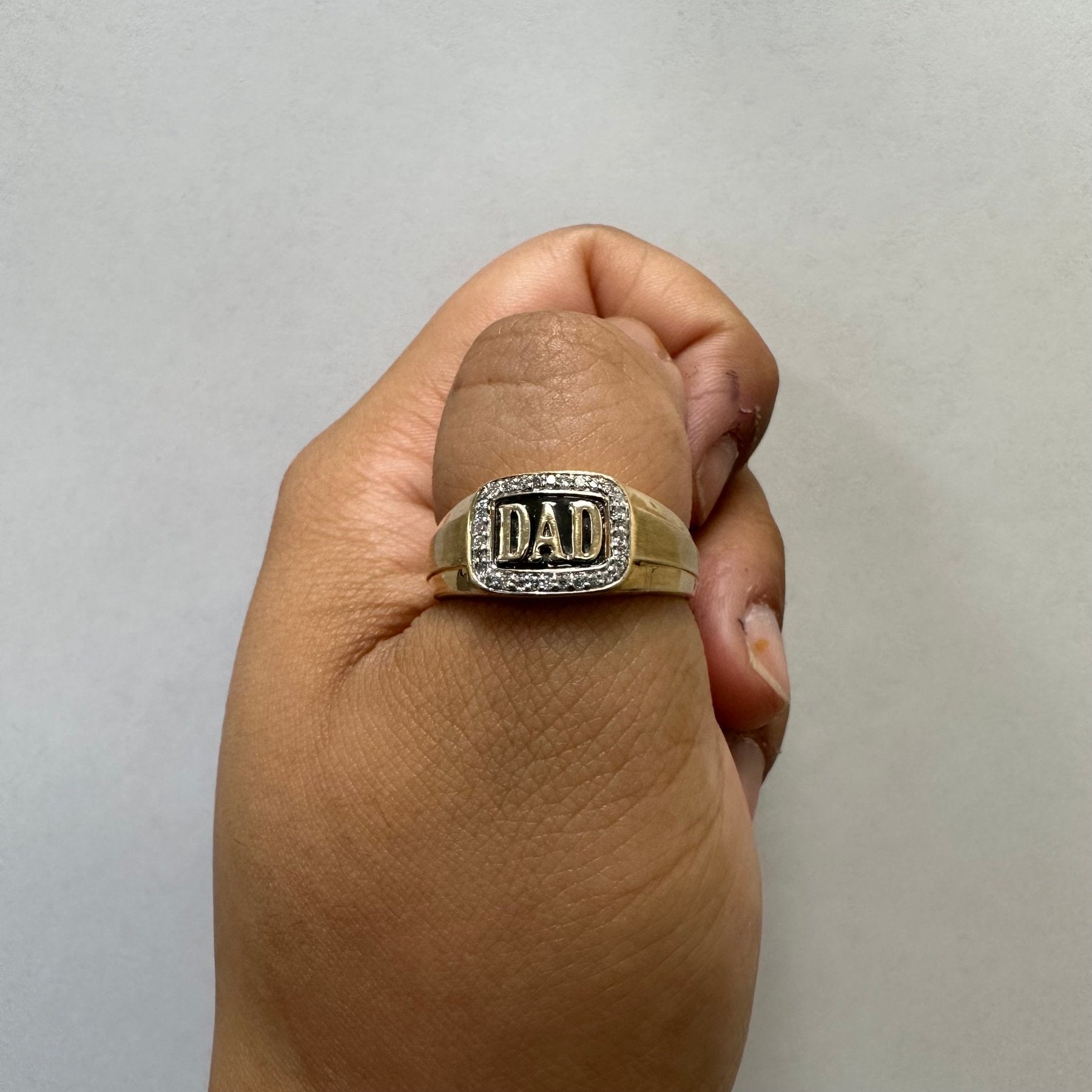 'DAD' Diamond Ring | 0.15ctw | SZ 11.75 | - 100 Ways