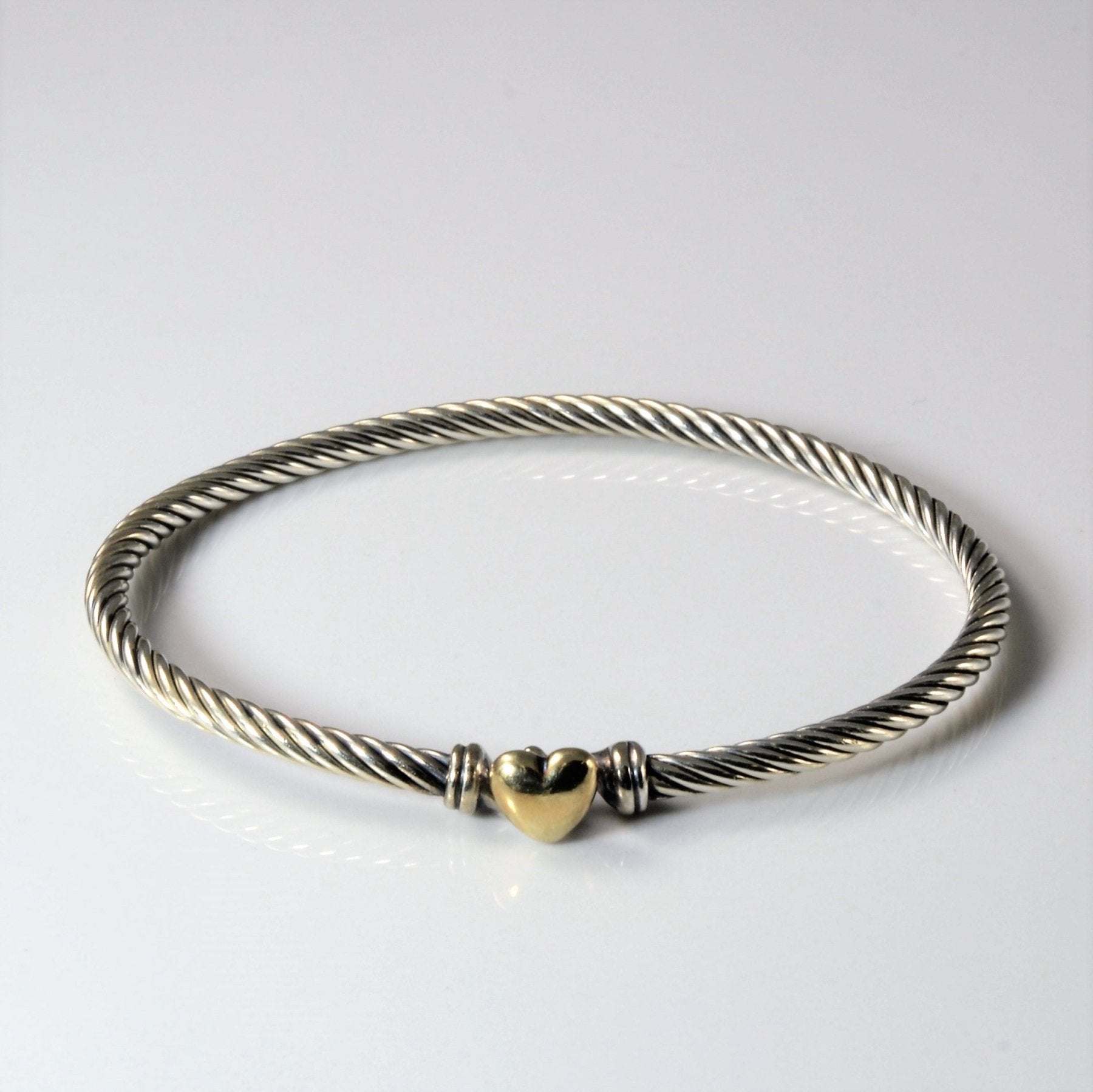 'David Yurman' Cable Collectibles Heart Bracelet | 6" | - 100 Ways