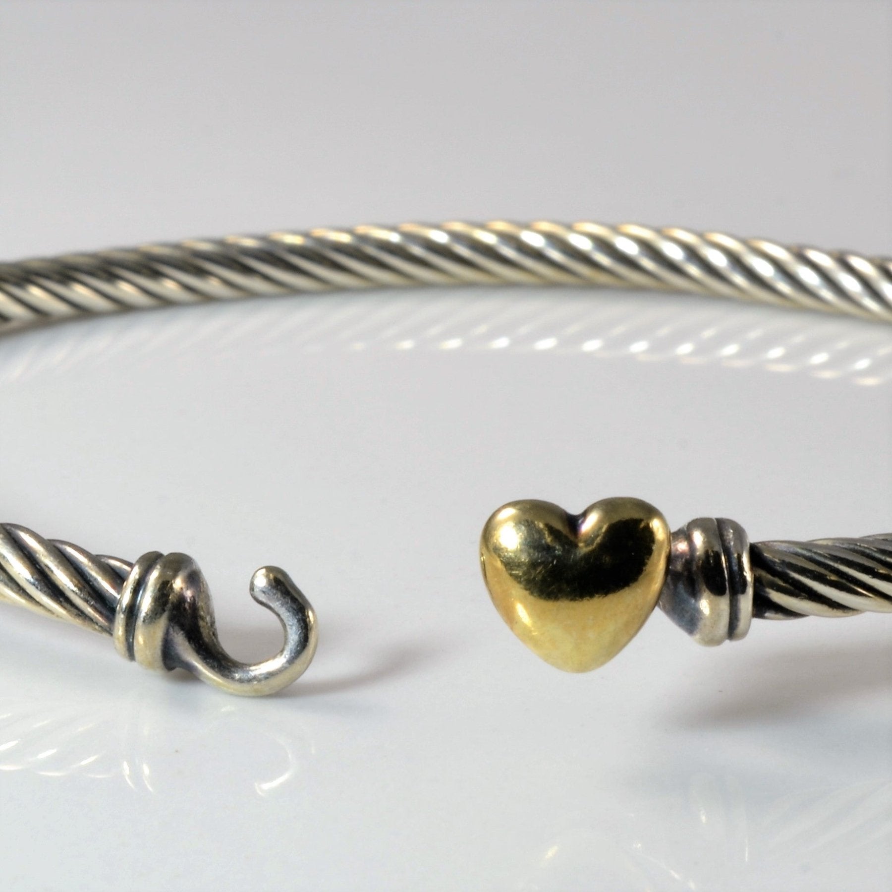 'David Yurman' Cable Collectibles Heart Bracelet | 6" | - 100 Ways