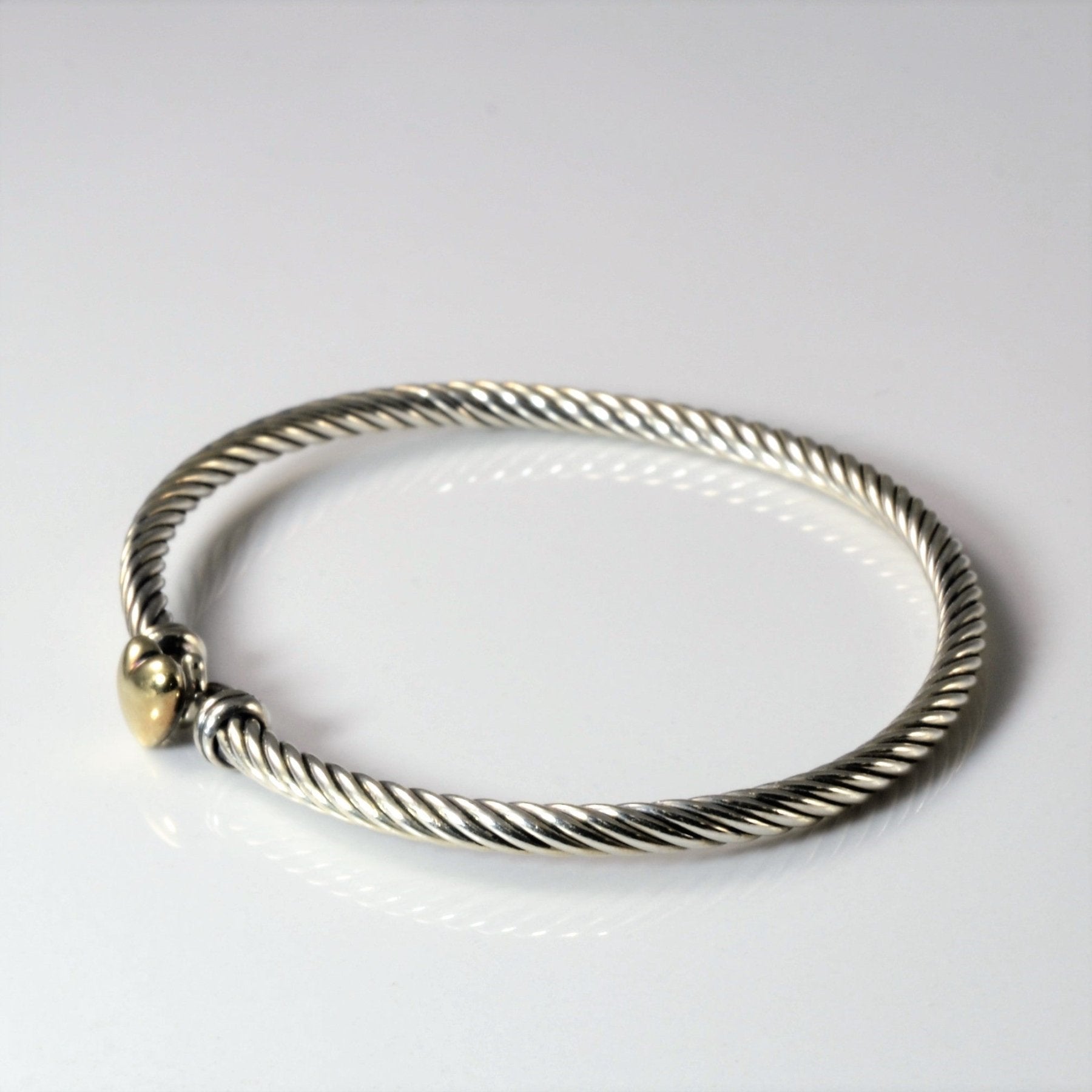 'David Yurman' Cable Collectibles Heart Bracelet | 6" | - 100 Ways