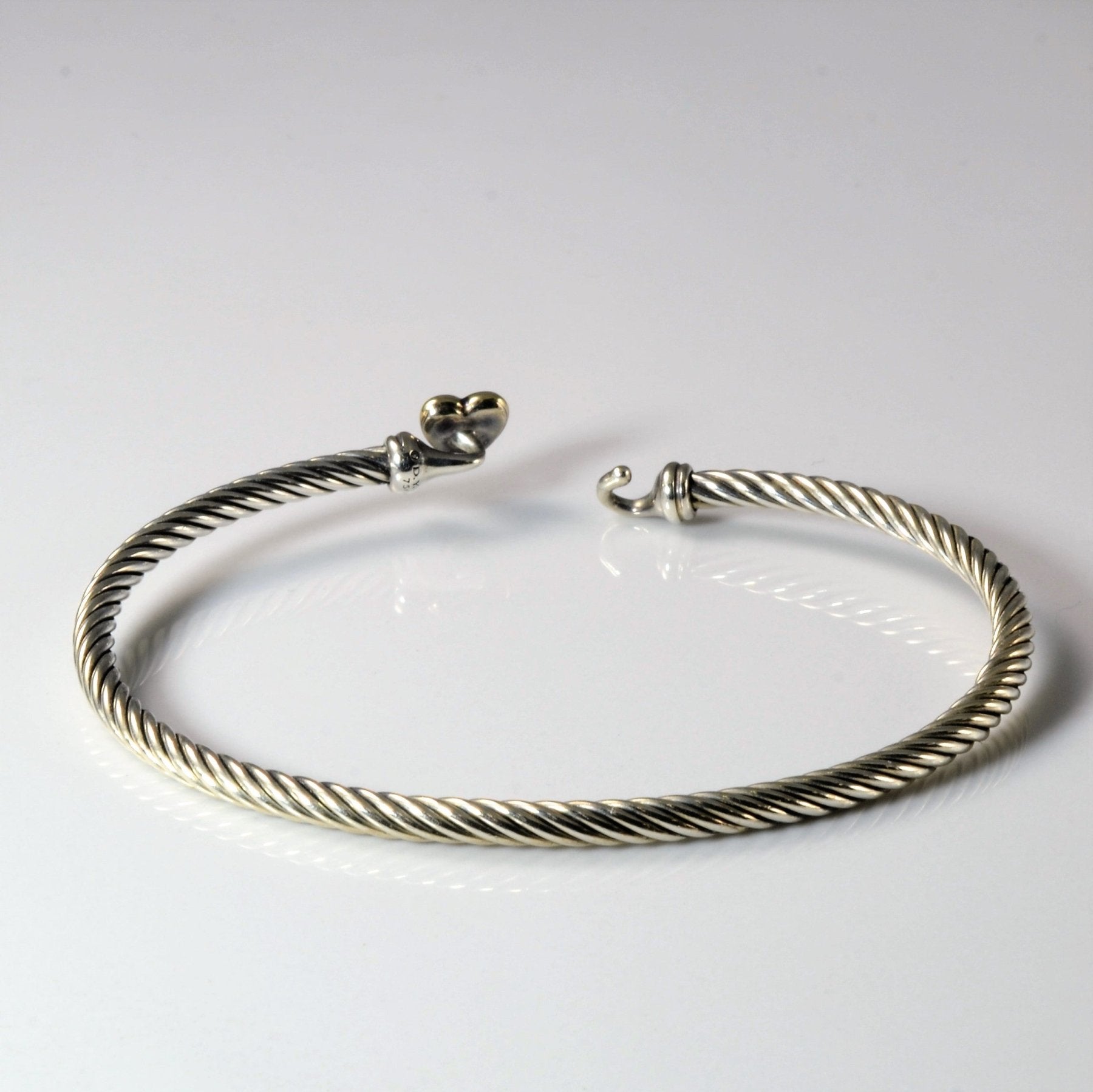 'David Yurman' Cable Collectibles Heart Bracelet | 6" | - 100 Ways