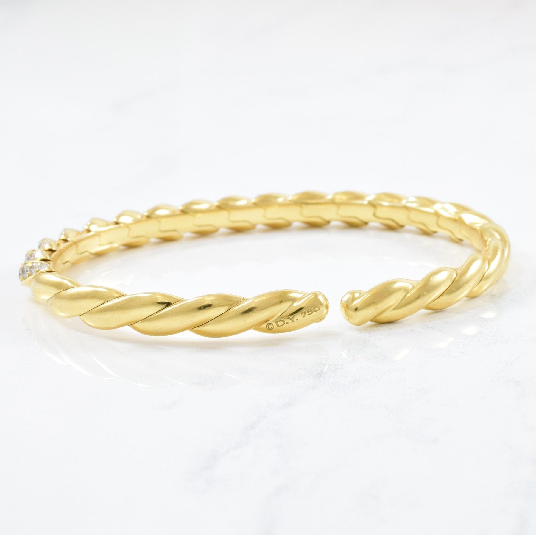 'David Yurman' Pave Flex Diamond Bracelet | 6" | - 100 Ways