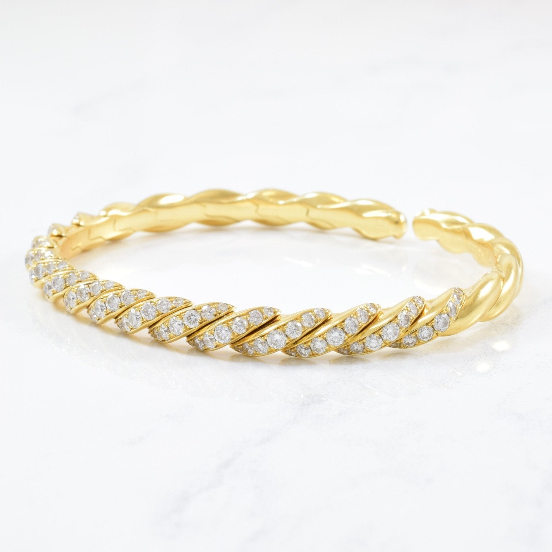 'David Yurman' Pave Flex Diamond Bracelet | 6" | - 100 Ways