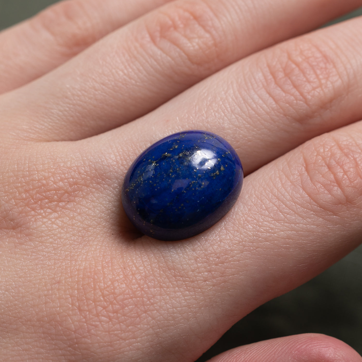 Loose Oval Cabochon Cut Lapis | 21.52ct