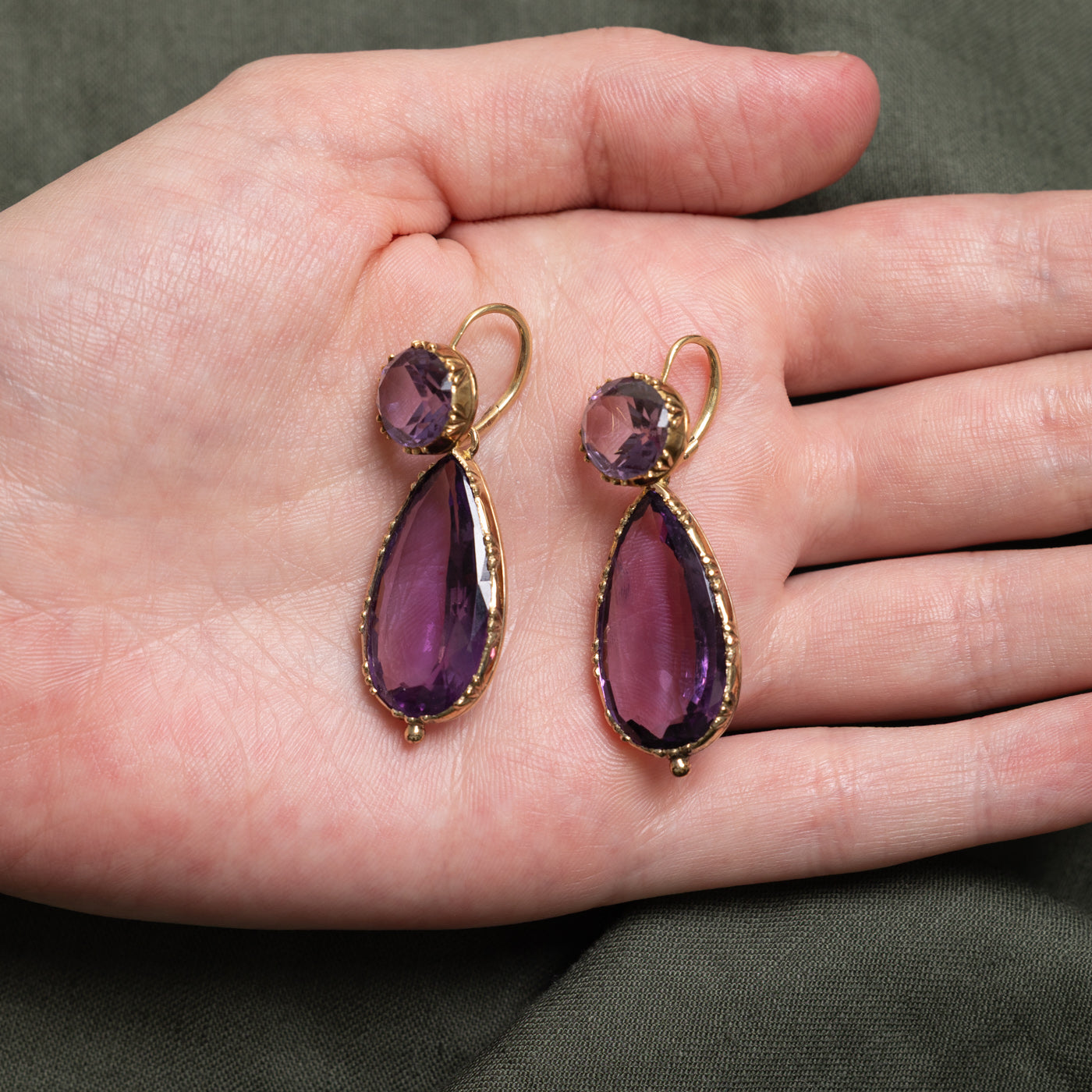 Vintage Amethyst Demi-Parure Necklace, Earring, Pendant & Brooch Set |