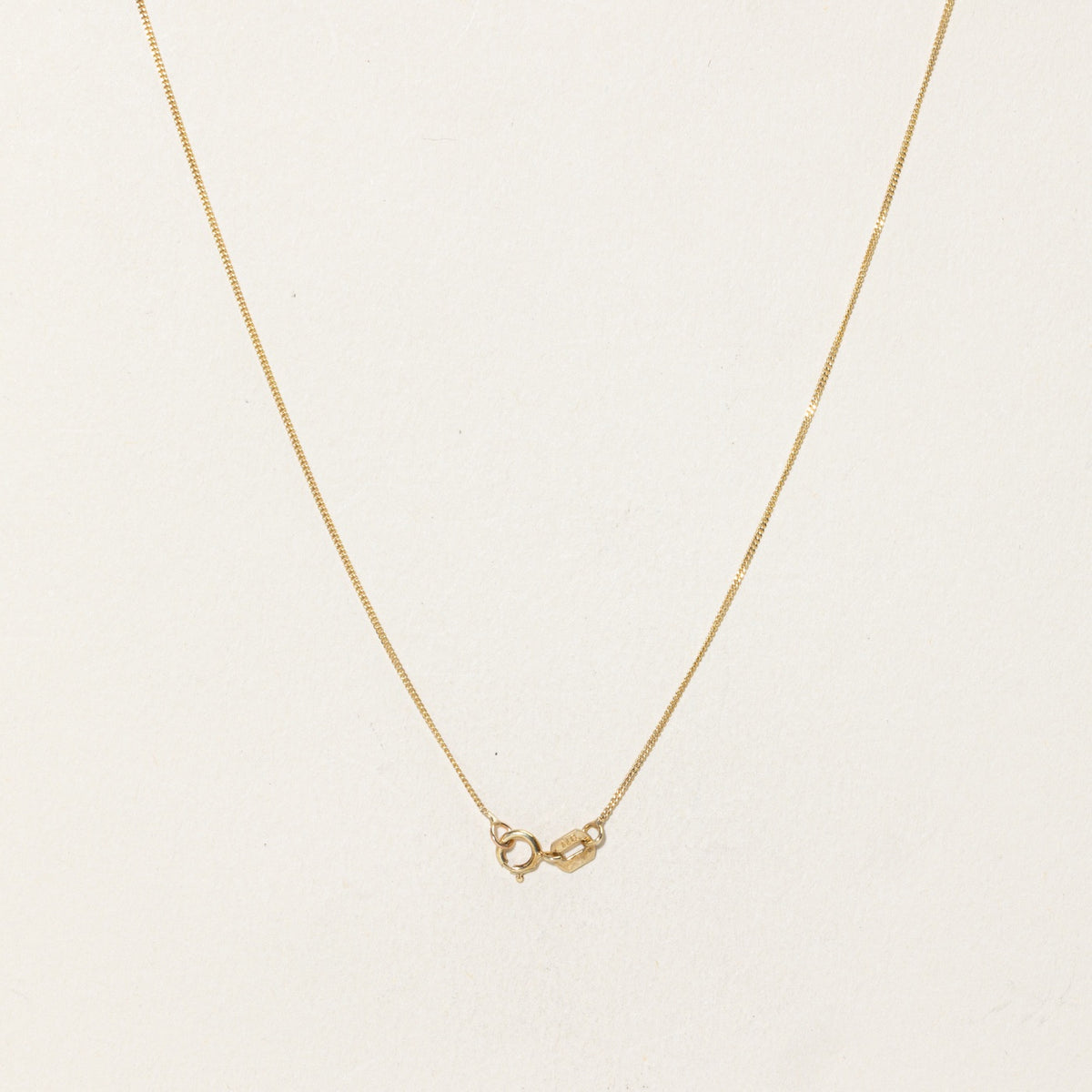 10k Diamond Nuggety Organic Pendant Necklace | 14"