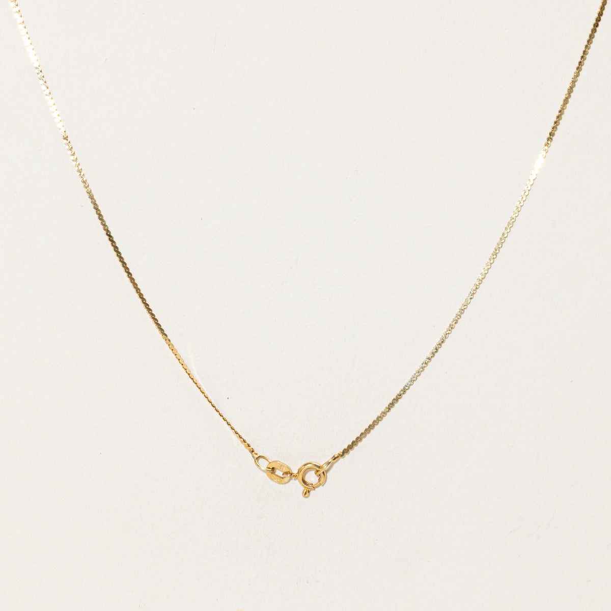 'Balestra' Accent Diamond Twisted Bar Pendant Necklace | 16"