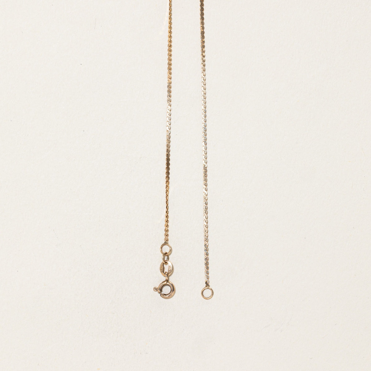 10k Diamond Split Column Pendant Necklace | 16"