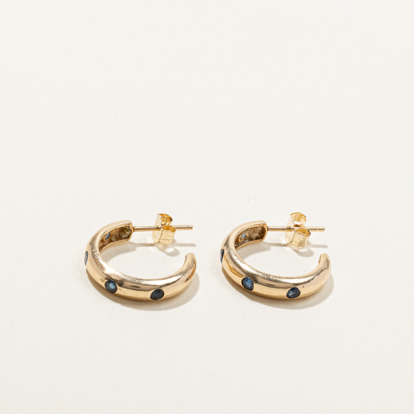 Sapphire Hoop Earrings | 0.18ctw |