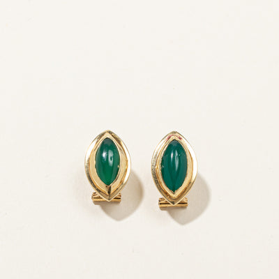 Agate Gold Earrings | 2.6ctw |