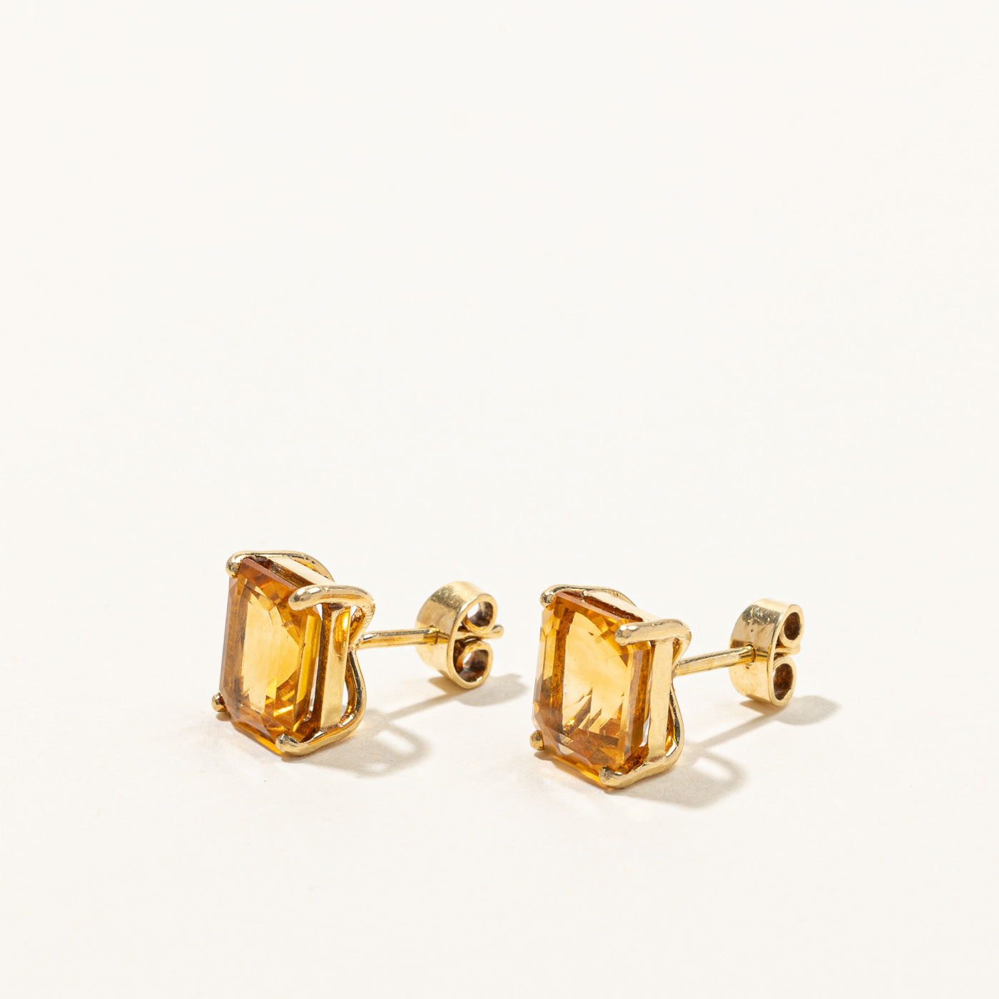Citrine Stud Earrings | 5.20ctw |