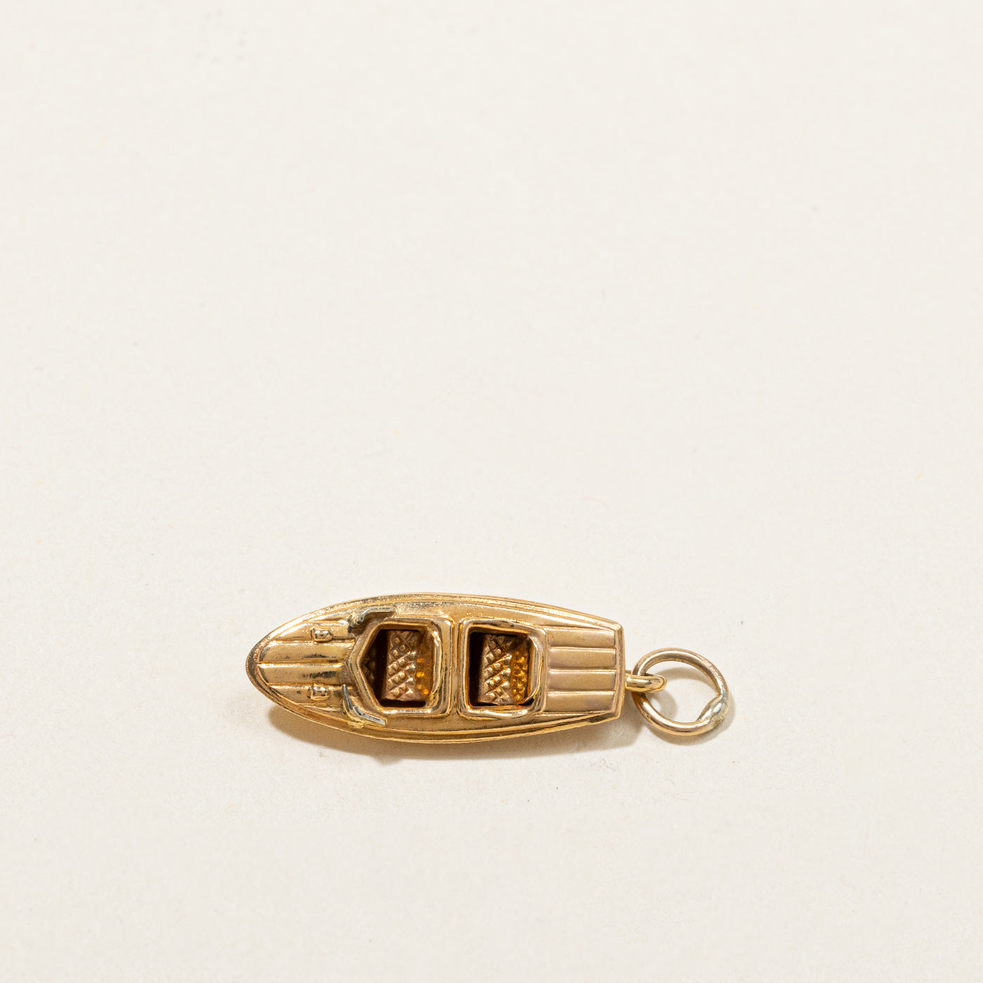 18k Gold Boat Charm