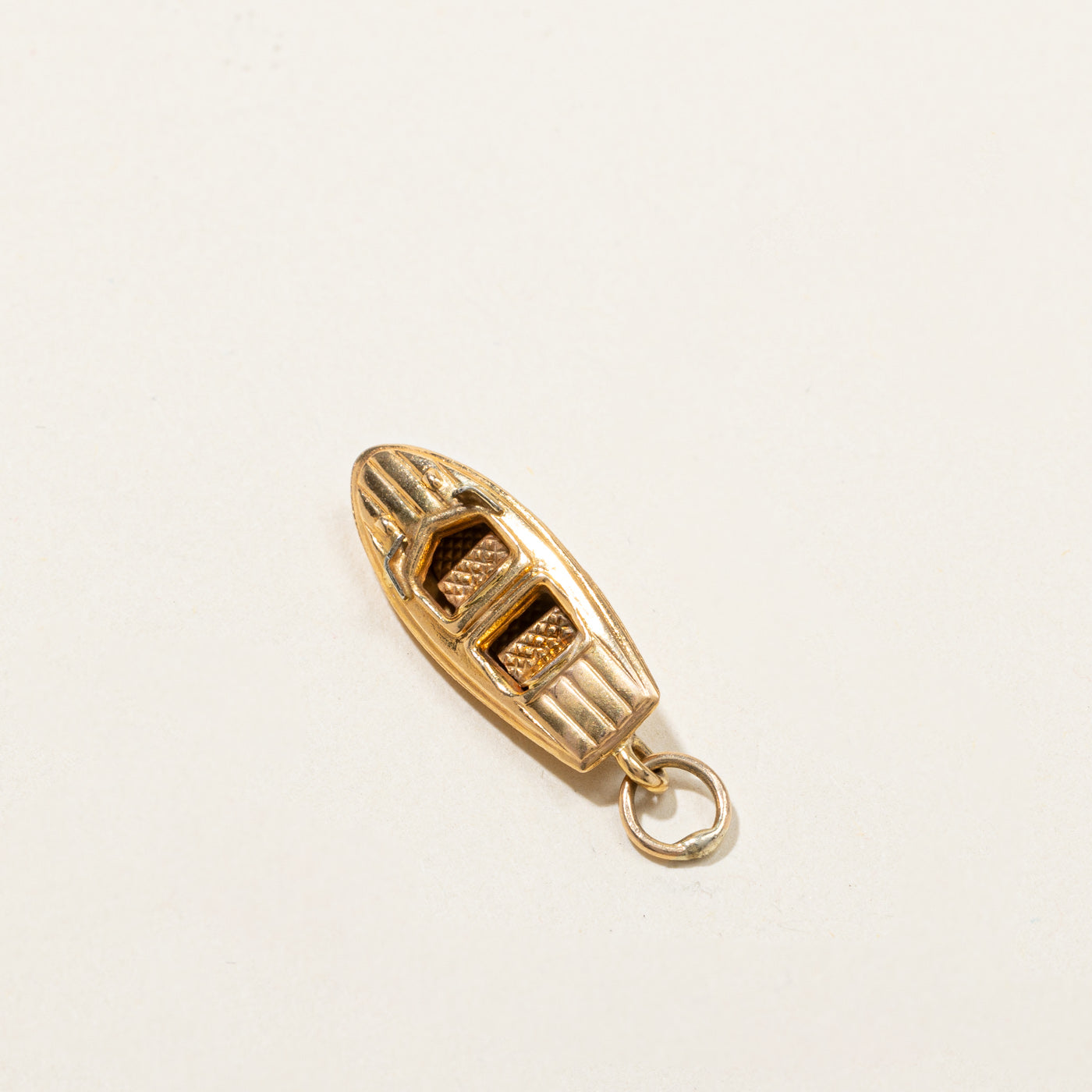 18k Gold Boat Charm