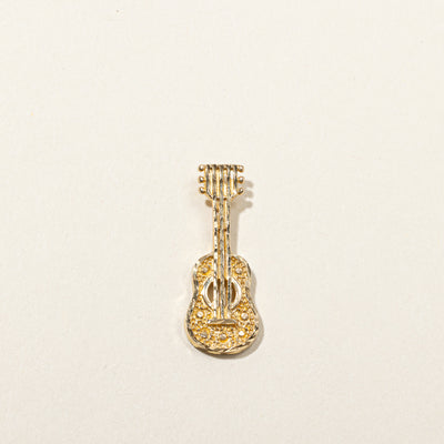 14k Gold Guitar Charm