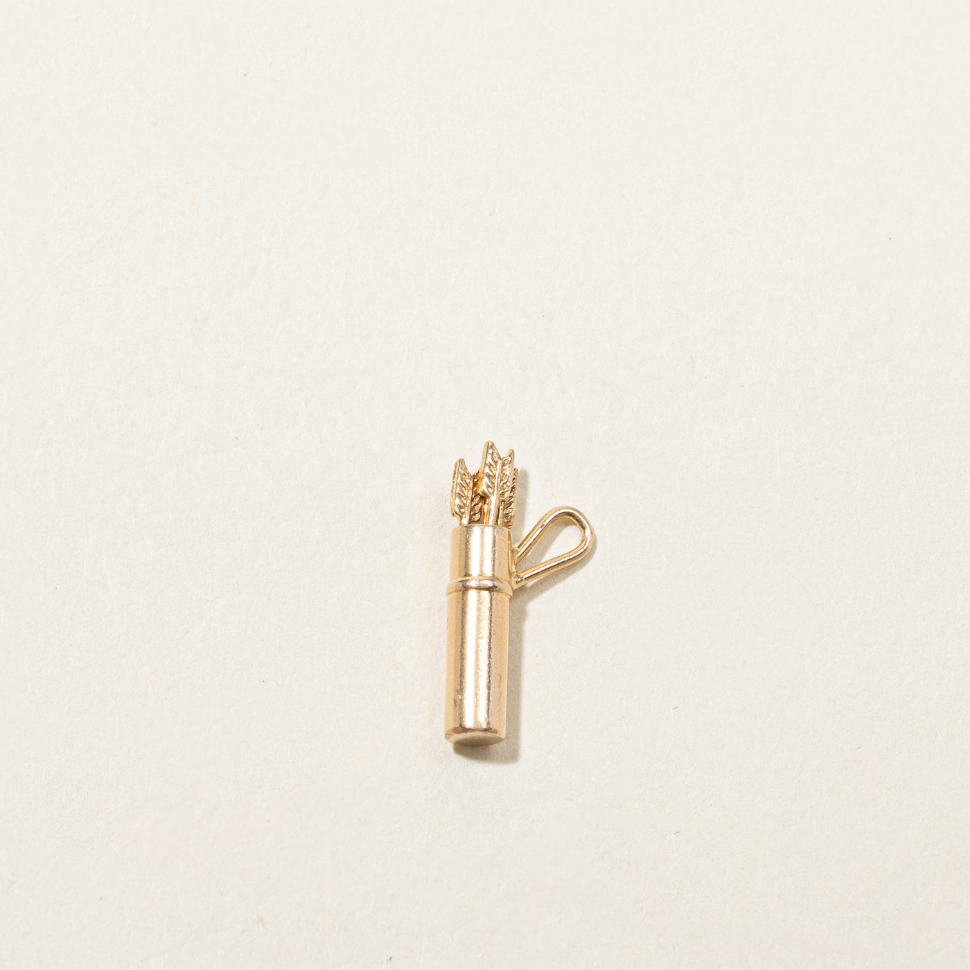 14k Gold Arrow Bag Charm