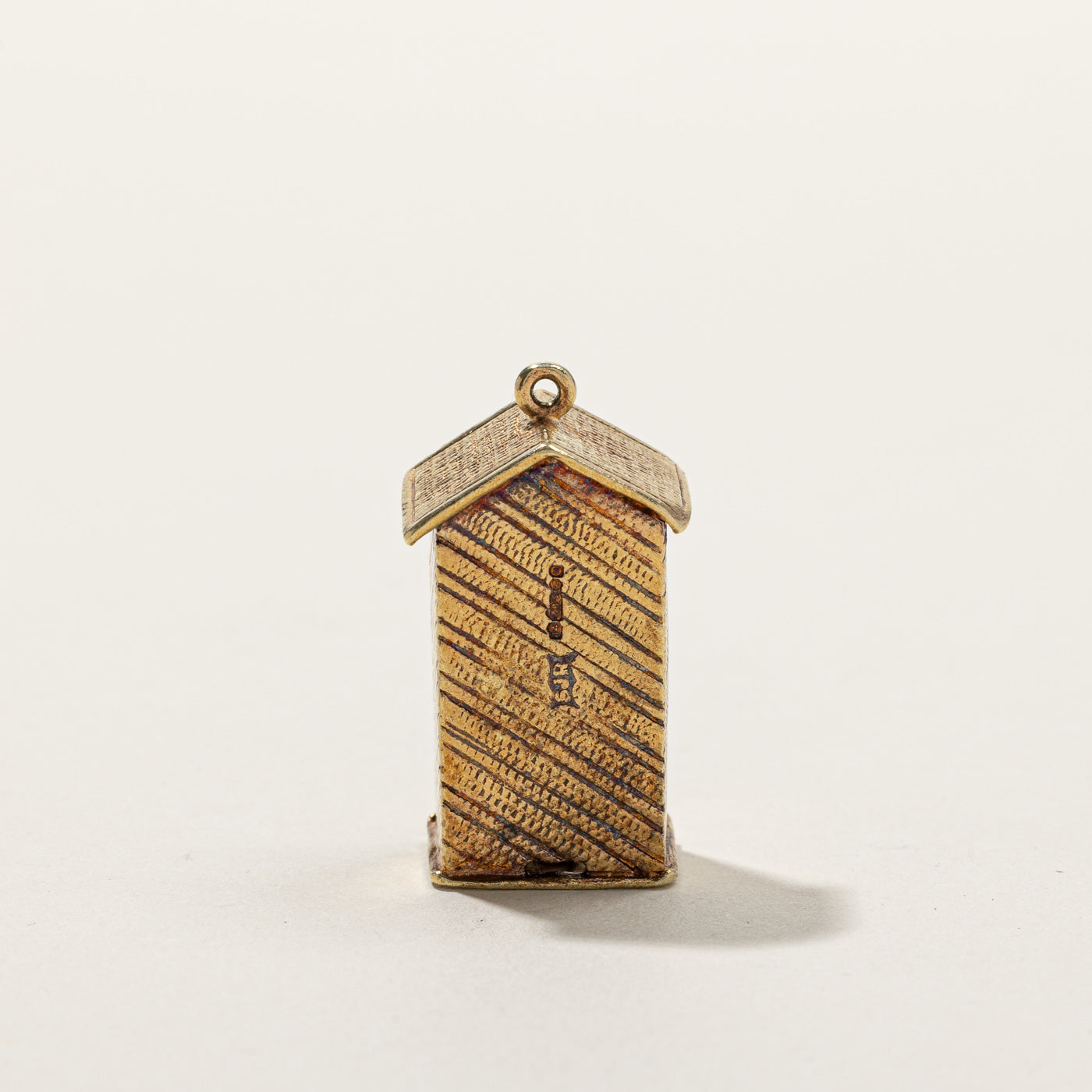 1970 London Hallmarked 14k Gold King's Guard Charm