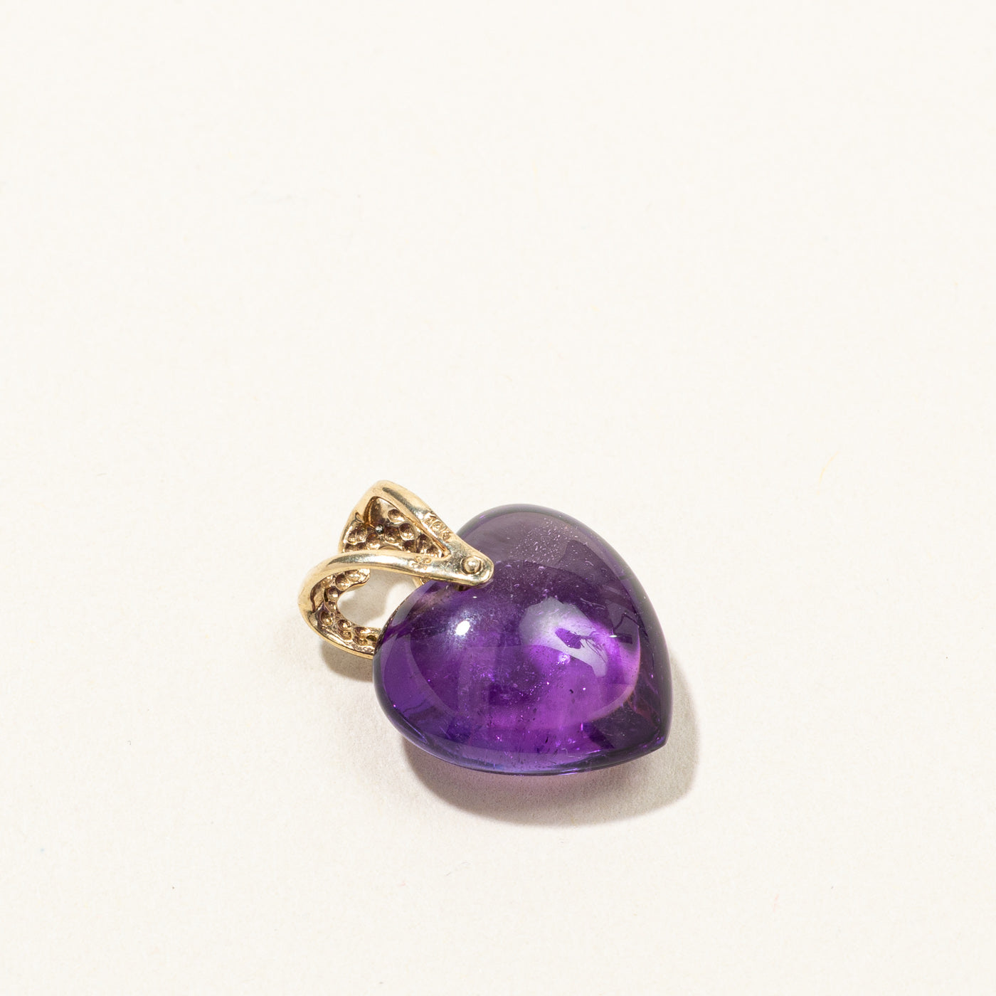 Amethyst & Diamond Heart Pendant | 8.00ct | 0.025ctw |