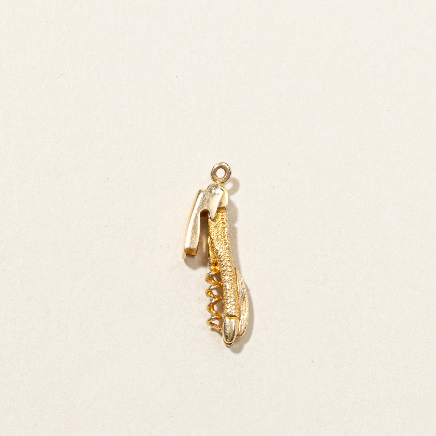 Breloque ouvre-bouteille en or 14 carats 