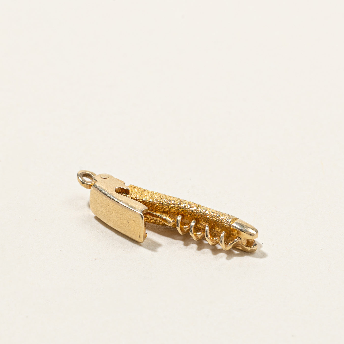 Breloque ouvre-bouteille en or 14 carats 