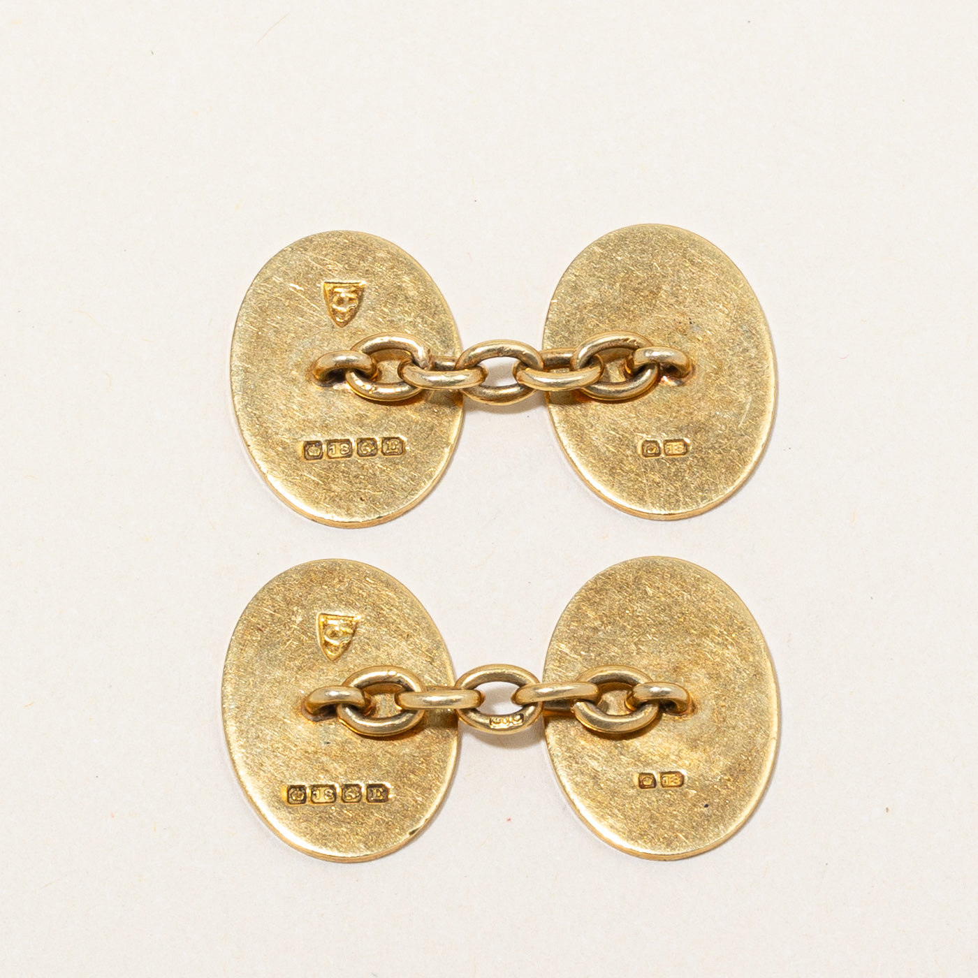 1929 Birmingham 18k Yellow Gold 'CPE' Cufflinks